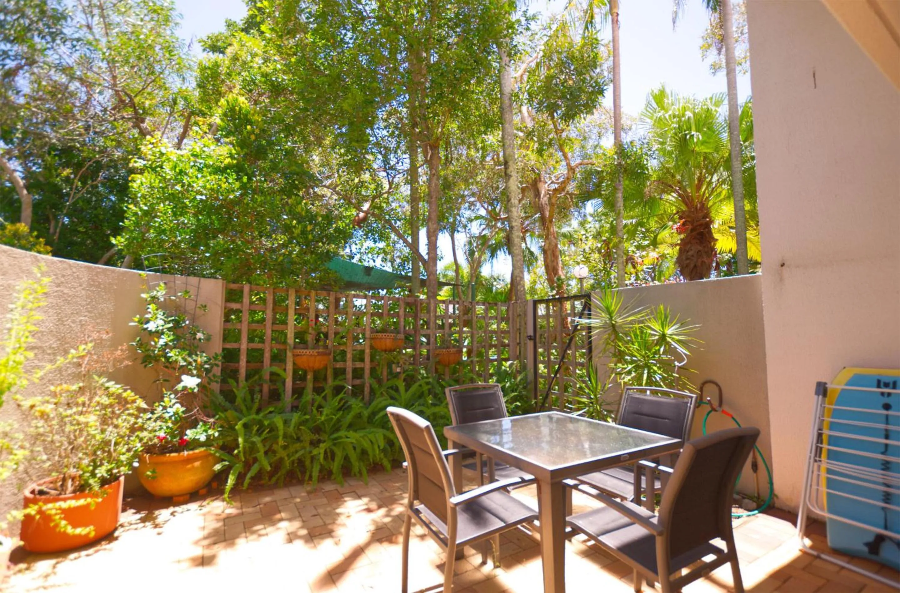 Patio in Raintrees Moffat Beach