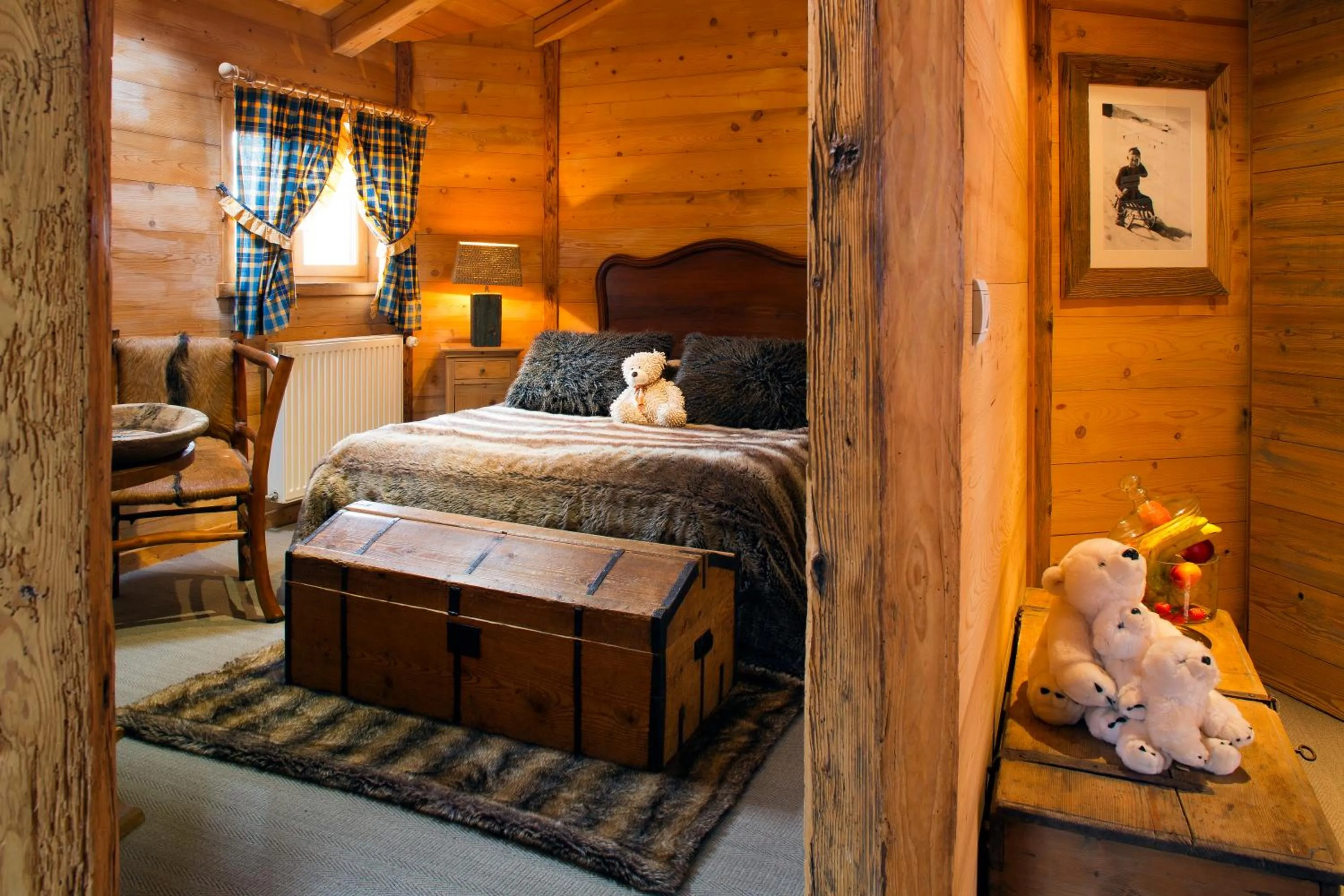 Mountain view, Bed in Chalet-Hôtel & Spa Les Cimes