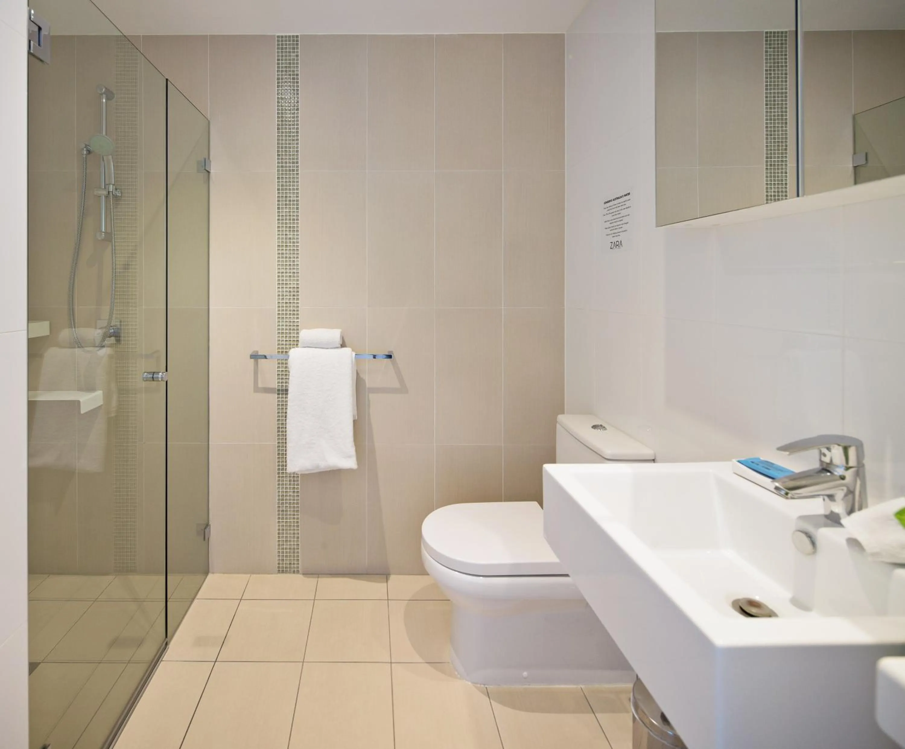 Shower in Zara Tower – Luxury Suites and Apartments
