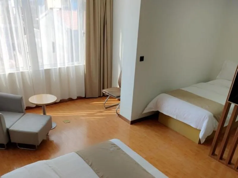 Bed in GreenTree Inn Shijiazhuang Yuanshi County Beihuan Road