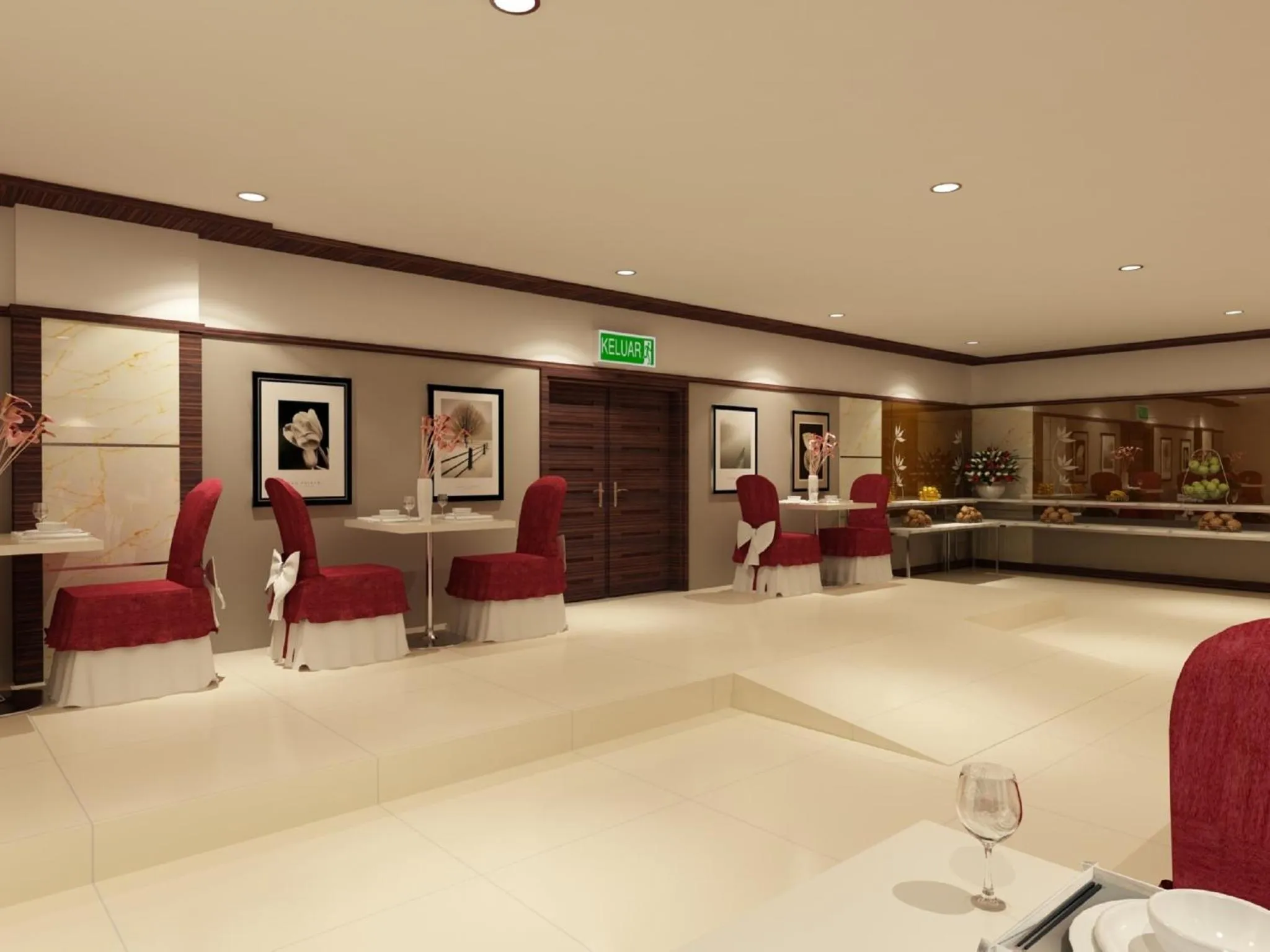 Buffet breakfast in Hallmark Regency Hotel - Johor Bahru