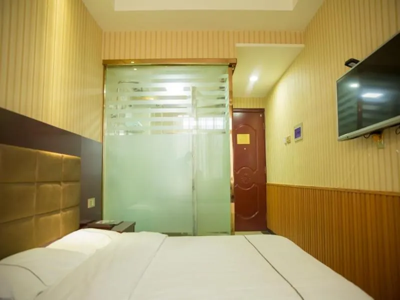 Bed in GreenTree Inn Jiayuguan Xinhua South Road Express Hotel