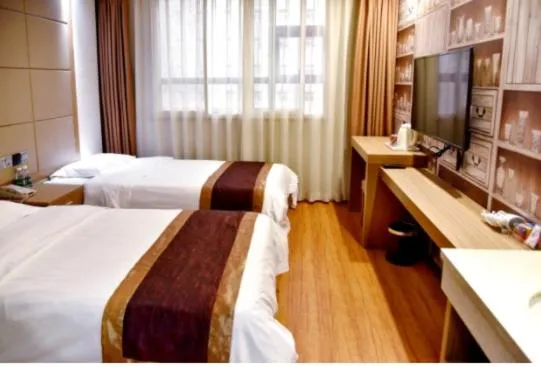 Bed in Gme Xi'an City Chang'an District Fengqiyuan Subway Station Hotel