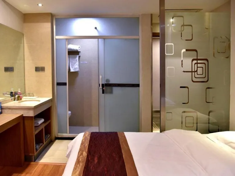 Bed in Gme Xi'an City Chang'an District Fengqiyuan Subway Station Hotel