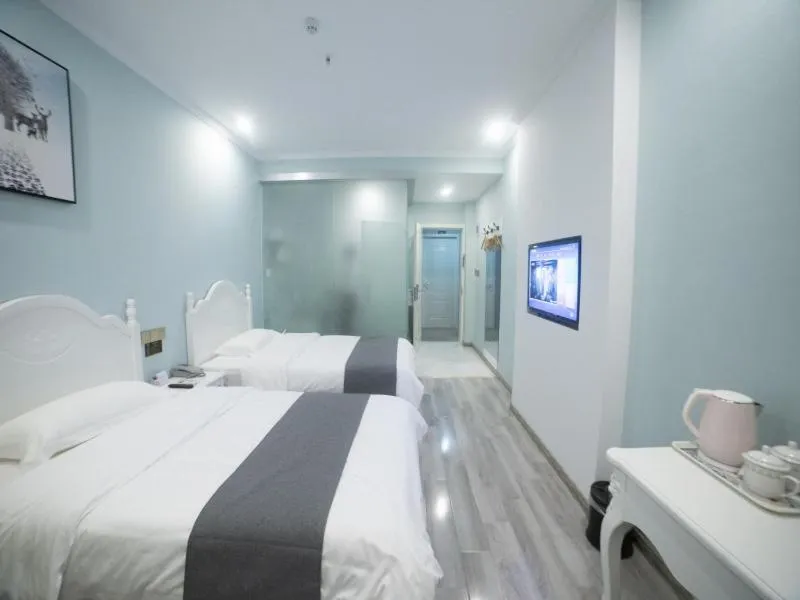 Bed in Shell Chuzhou North Bus Station Hotel