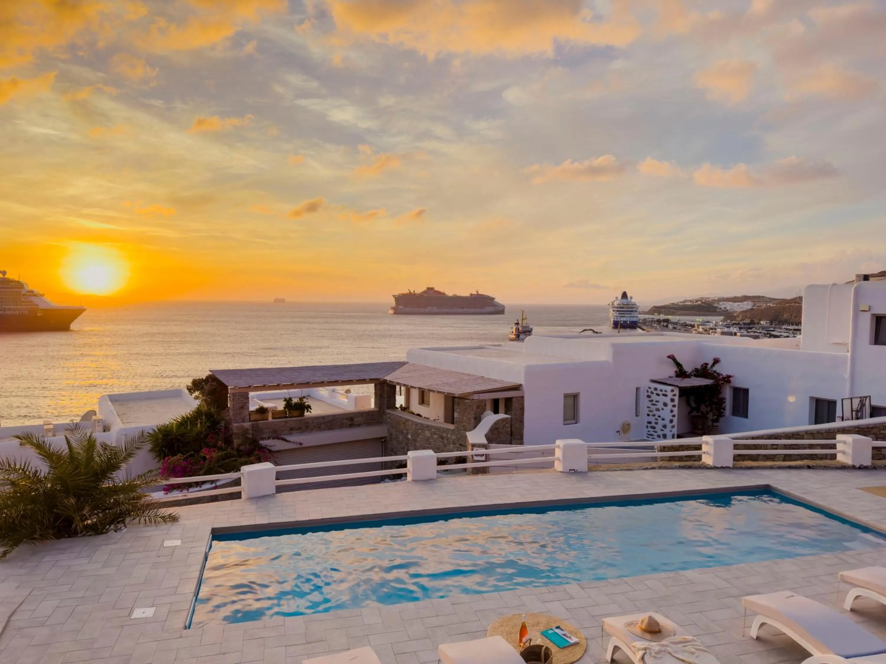 Pool view in With-inn Mykonos Suites