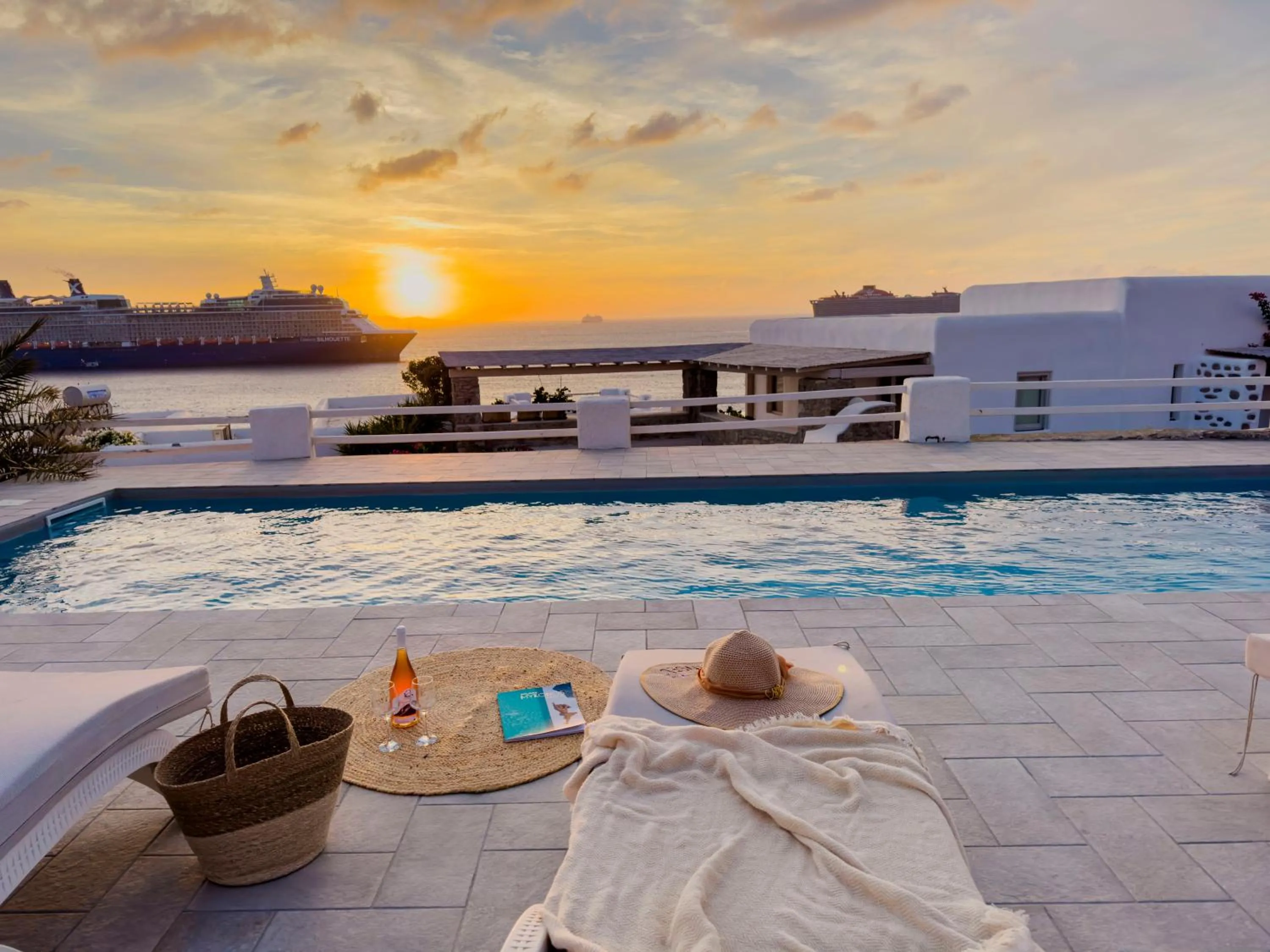 Pool view in With-inn Mykonos Suites