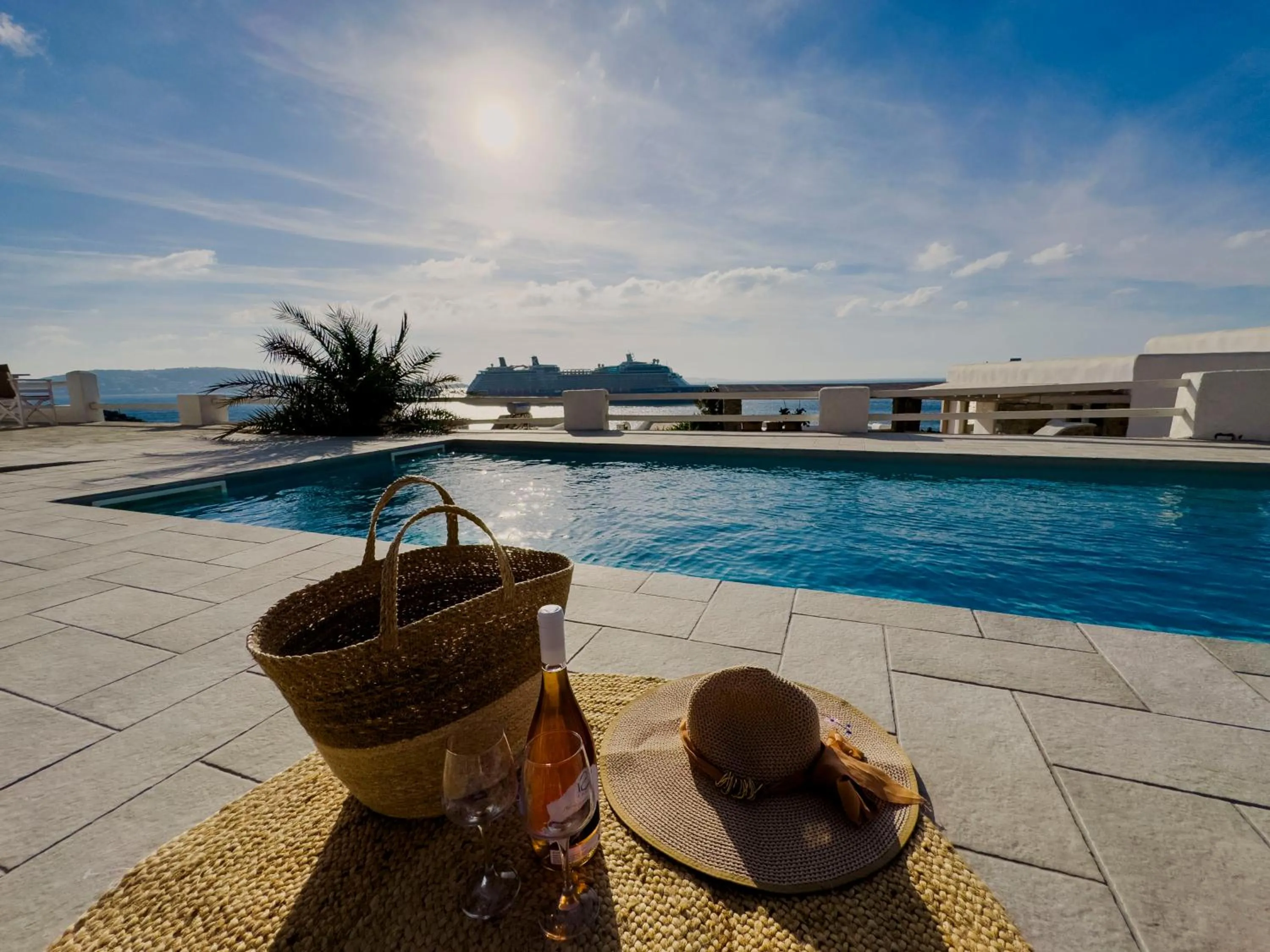 Pool view in With-inn Mykonos Suites
