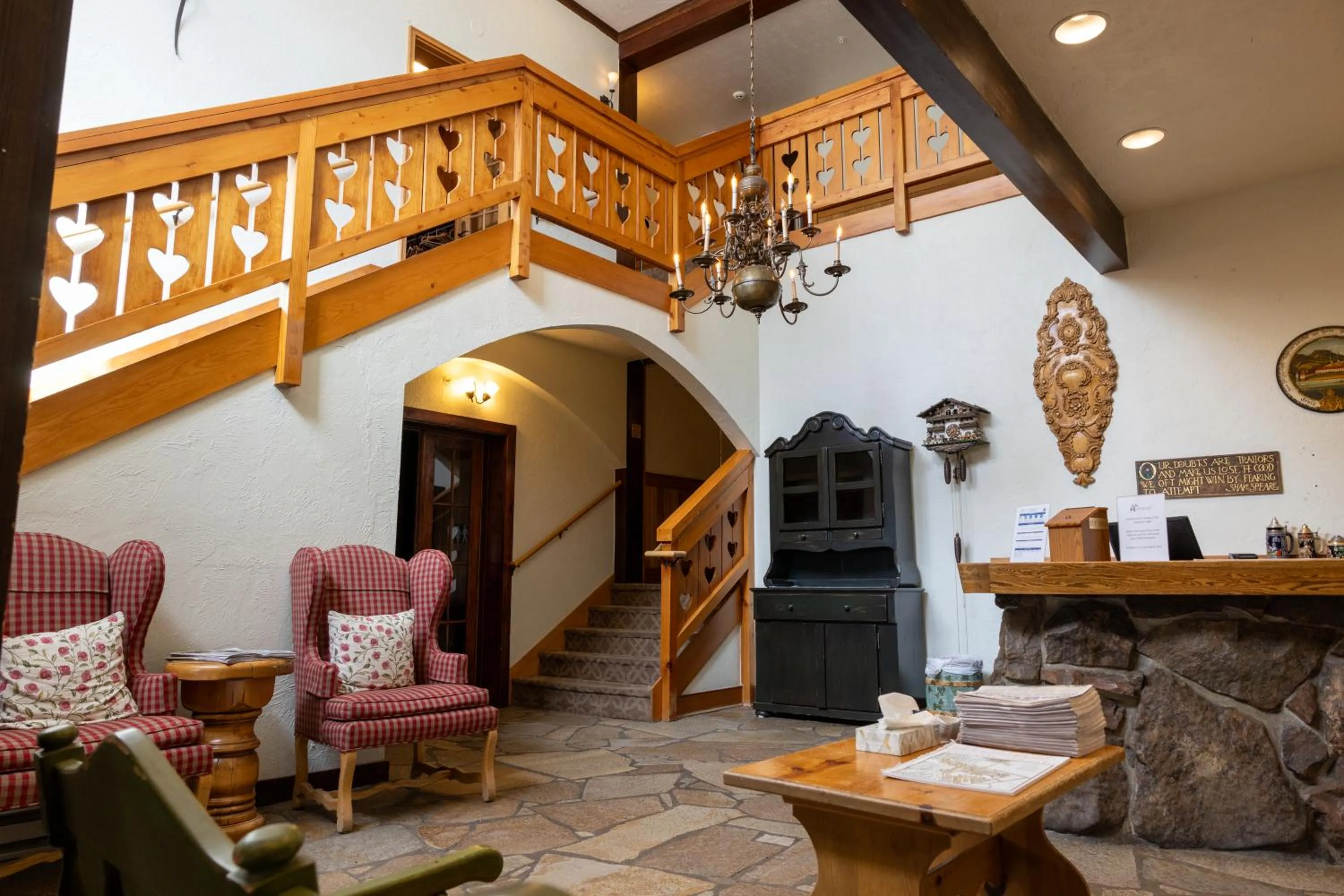 Lobby or reception in The Alpenhof