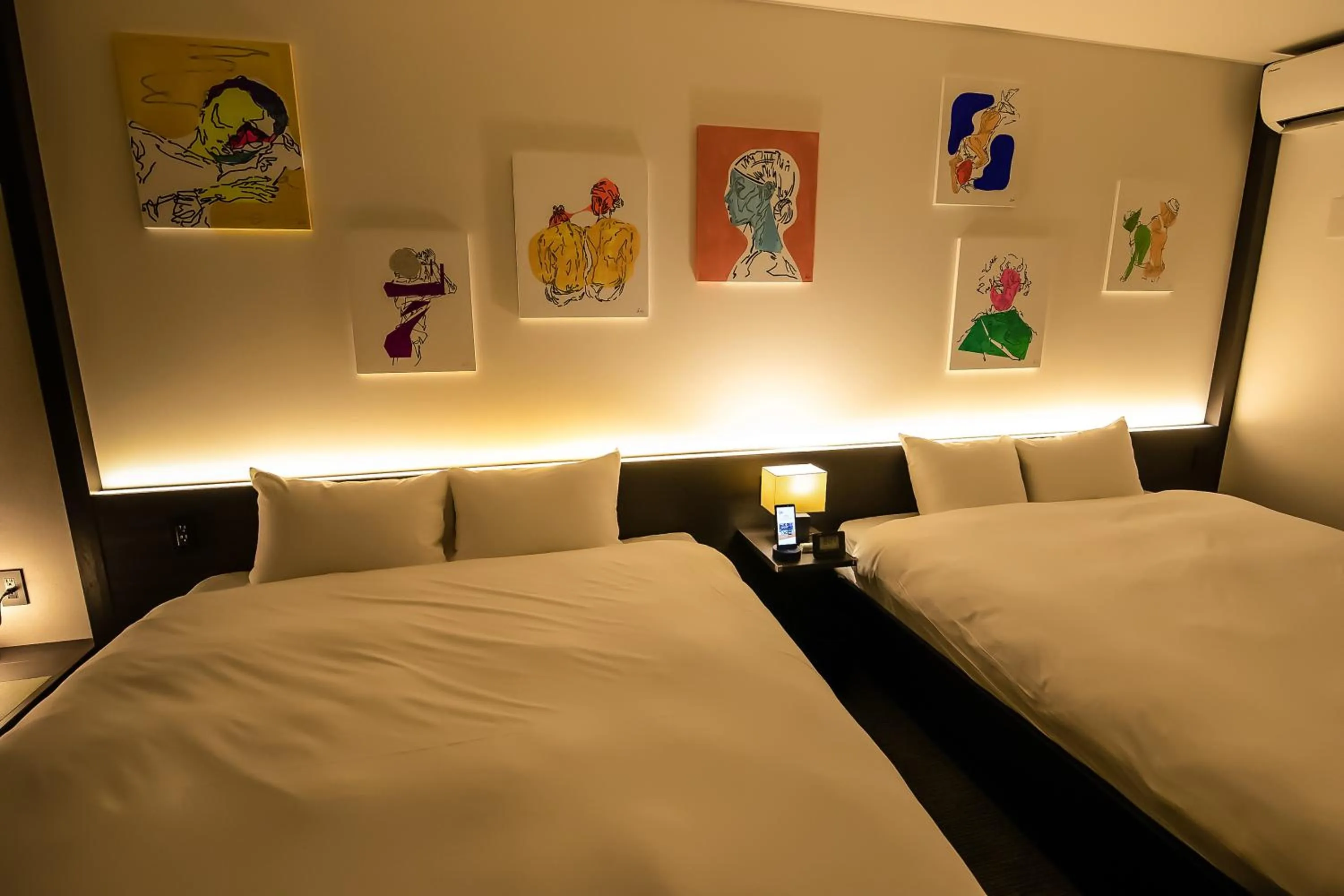 Bed in Akari Nijo-jo