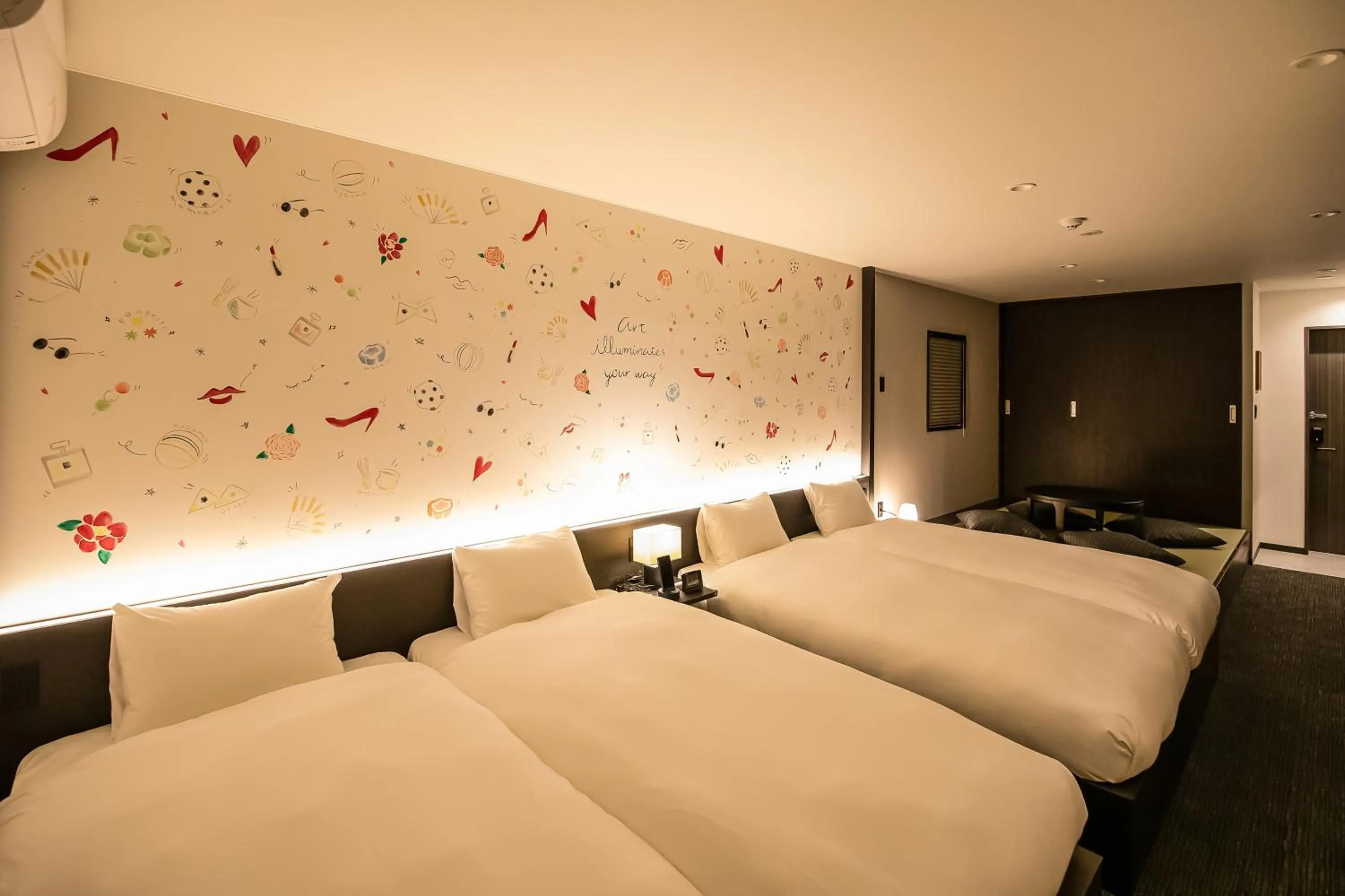 Bed in Akari Nijo-jo