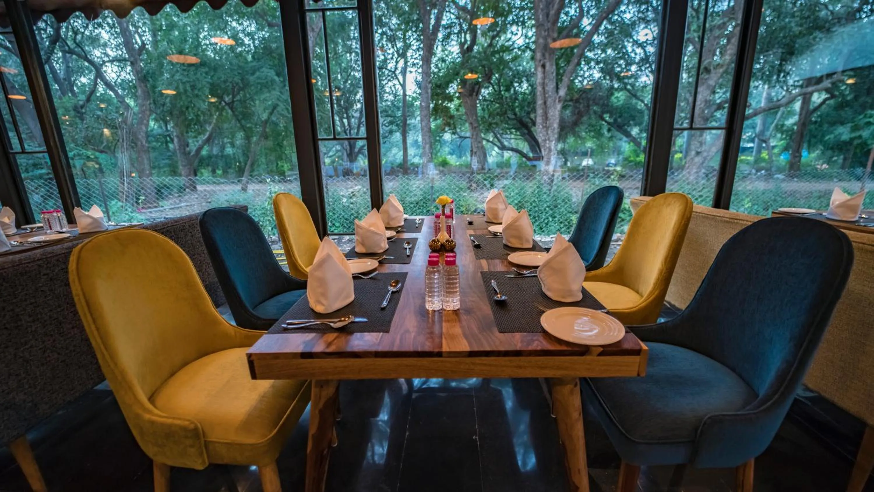 Dining area in Aranya Vilas - A Nature Resort