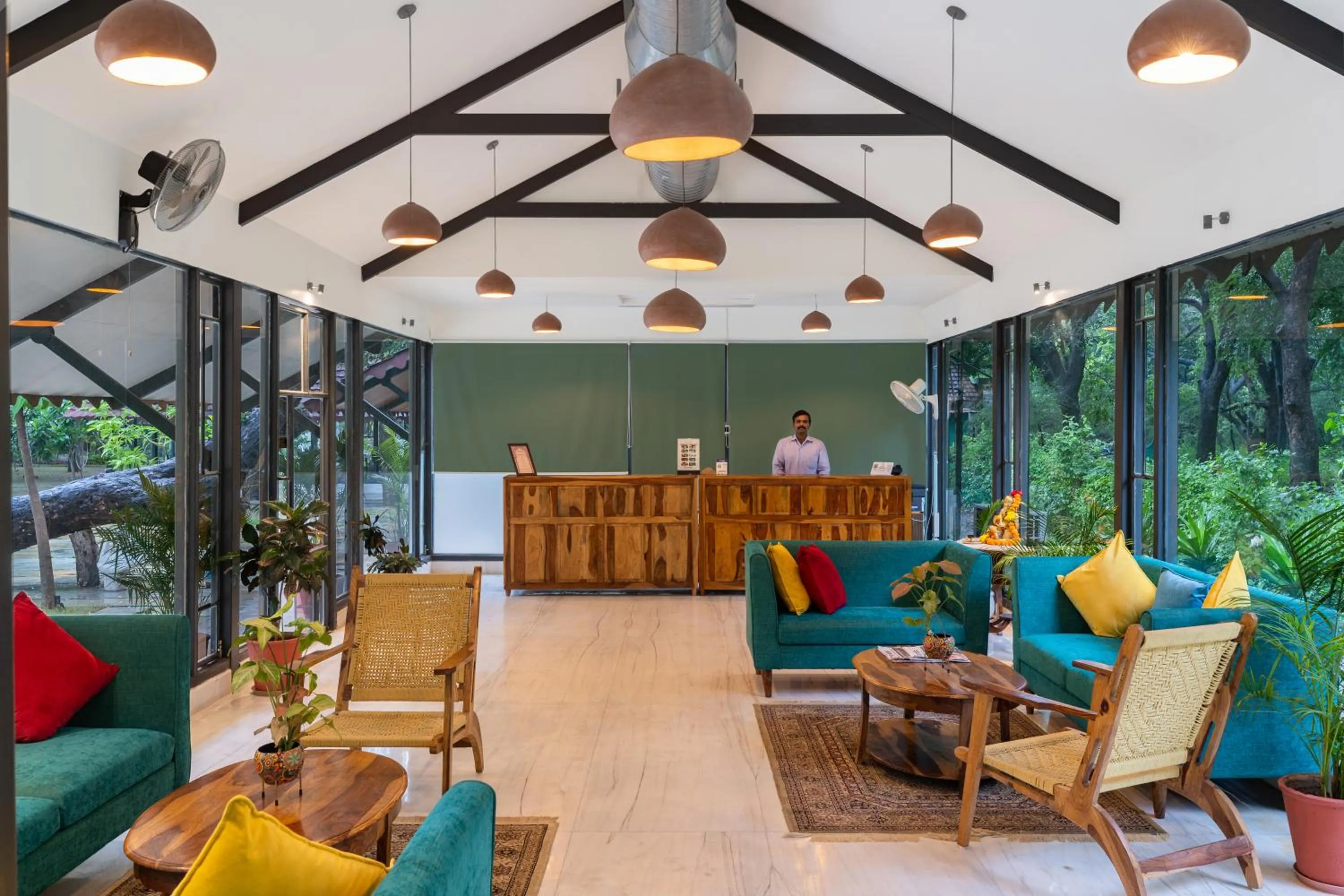 Lobby or reception in Aranya Vilas - A Nature Resort