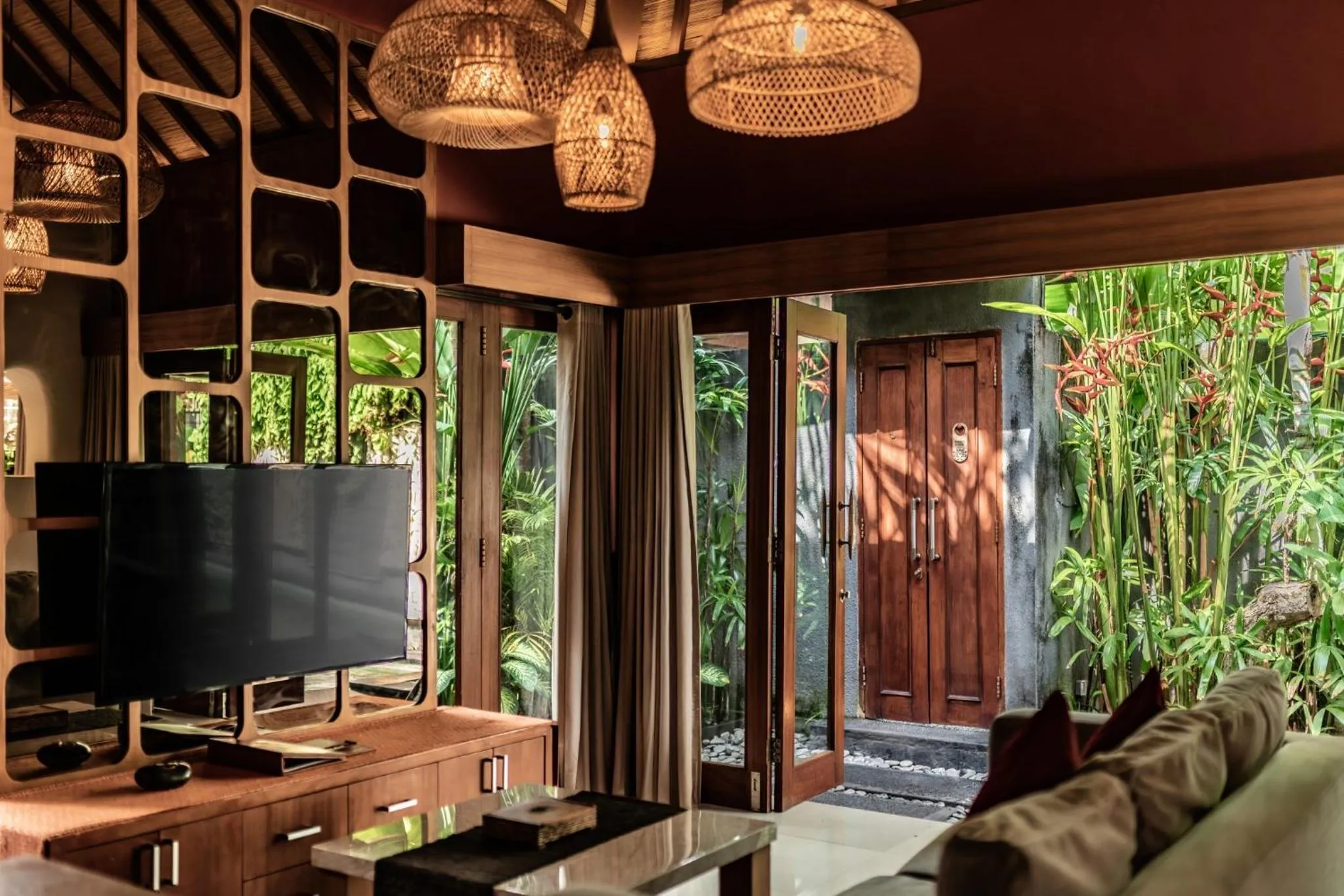 Living room in Seminyak Sanctuary Villa by Ini Vie Hospitality