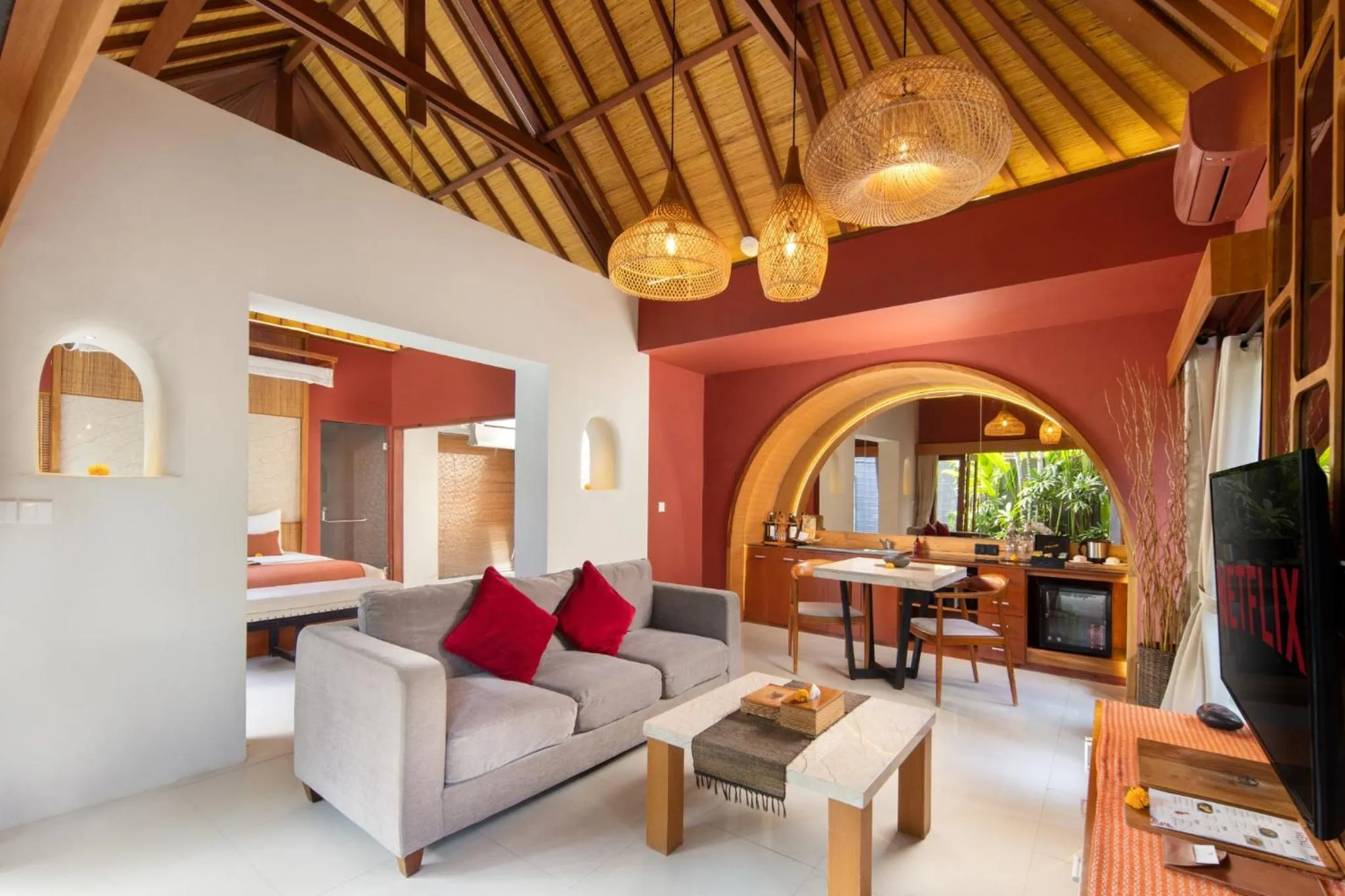 Living room in Seminyak Sanctuary Villa by Ini Vie Hospitality