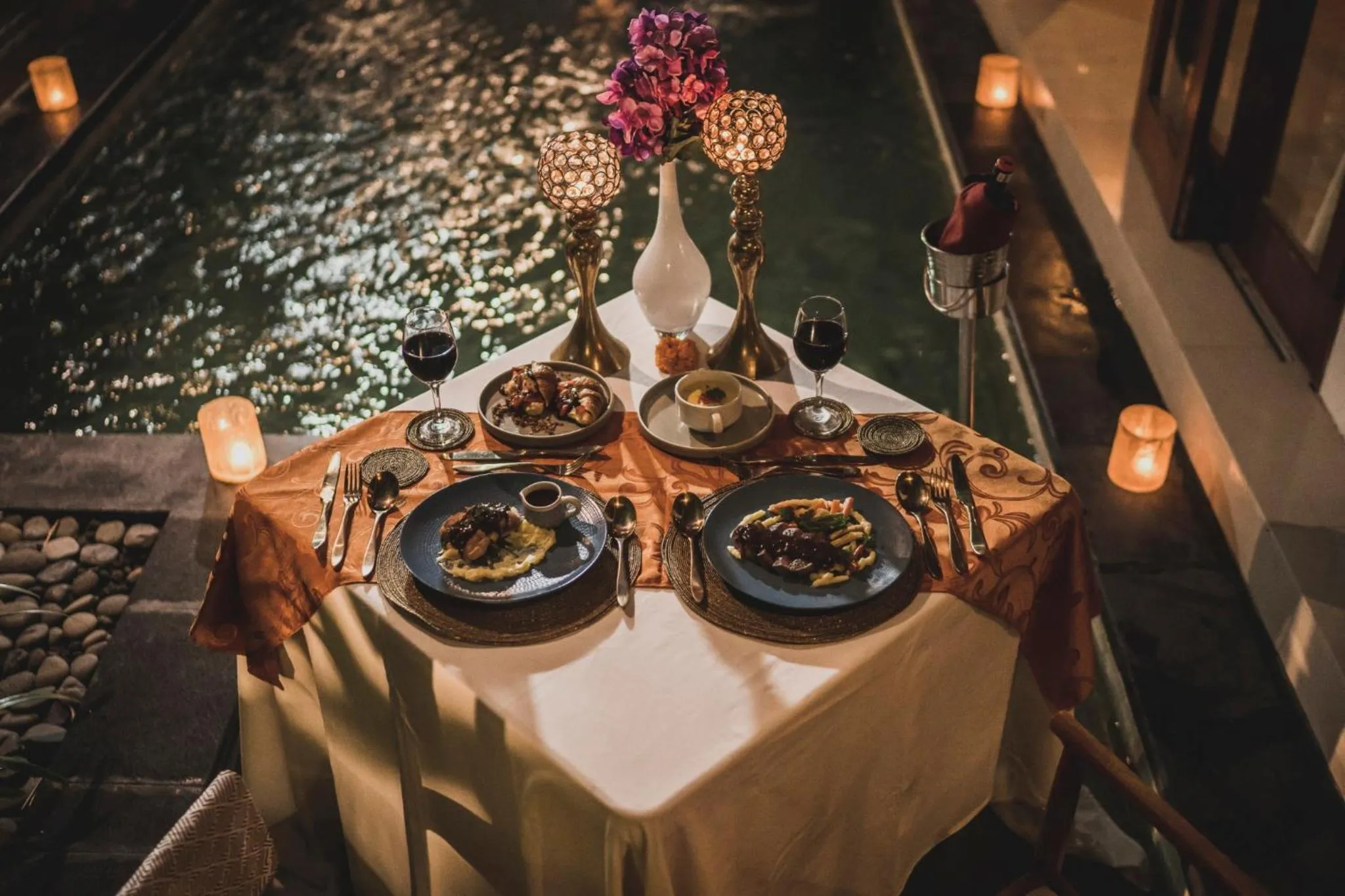 Dinner in Seminyak Sanctuary Villa by Ini Vie Hospitality