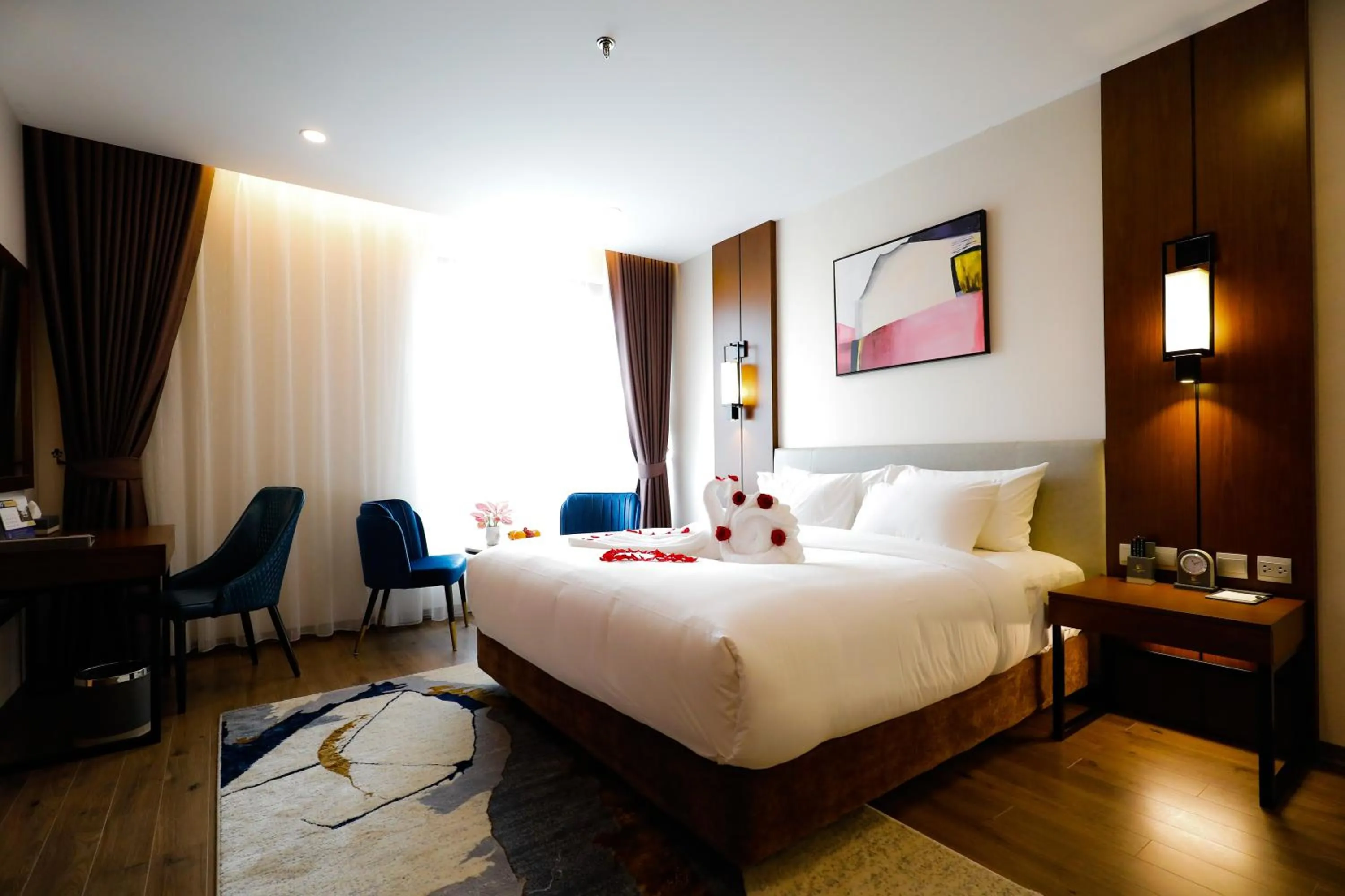 Bed in Grand Phoenix Hotel Bac Ninh