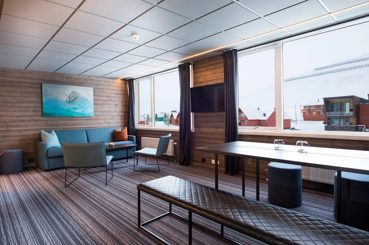 Living room in Svalbard Hotell | Lodge