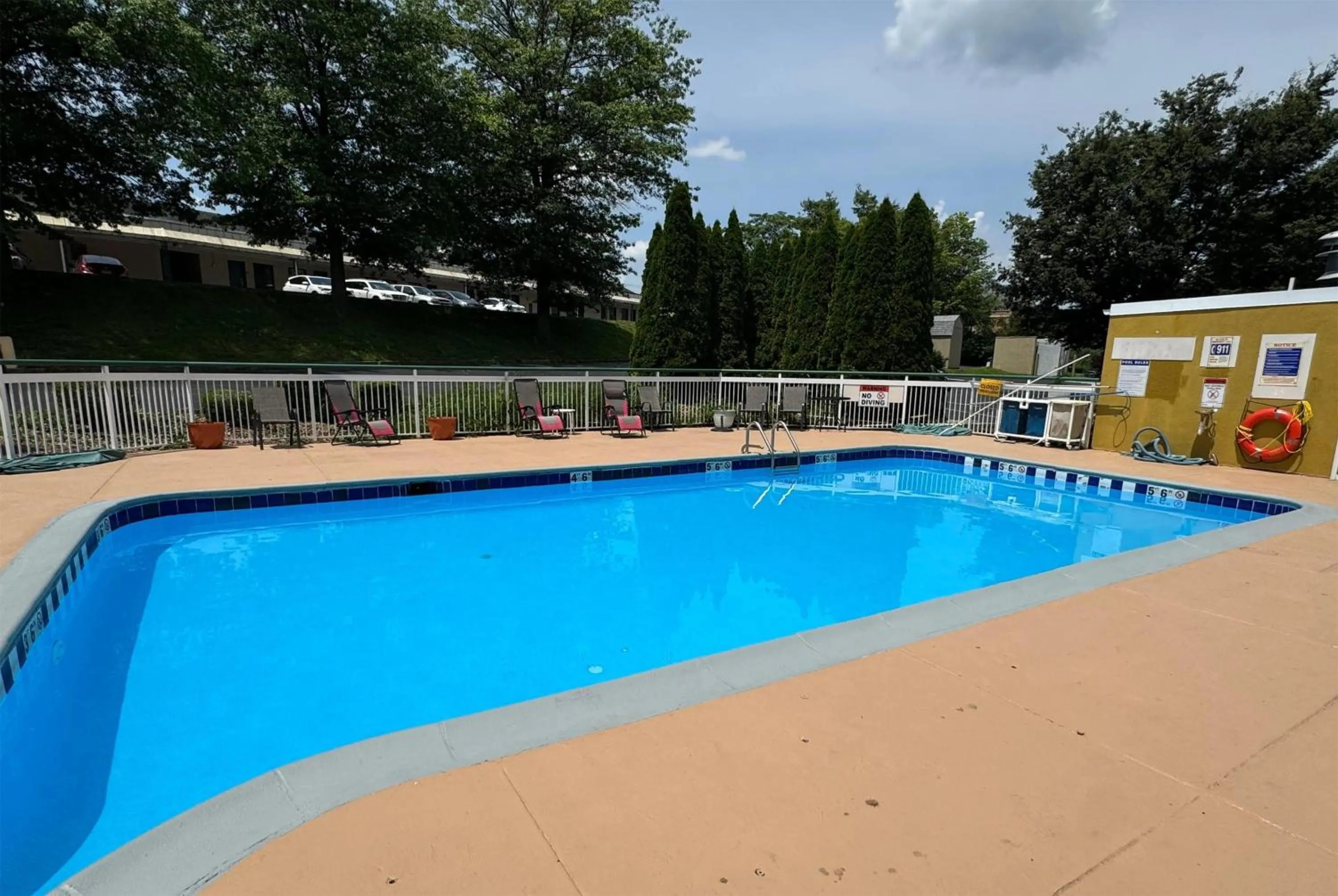 Pool view in Super 8 by Wyndham New Cumberland