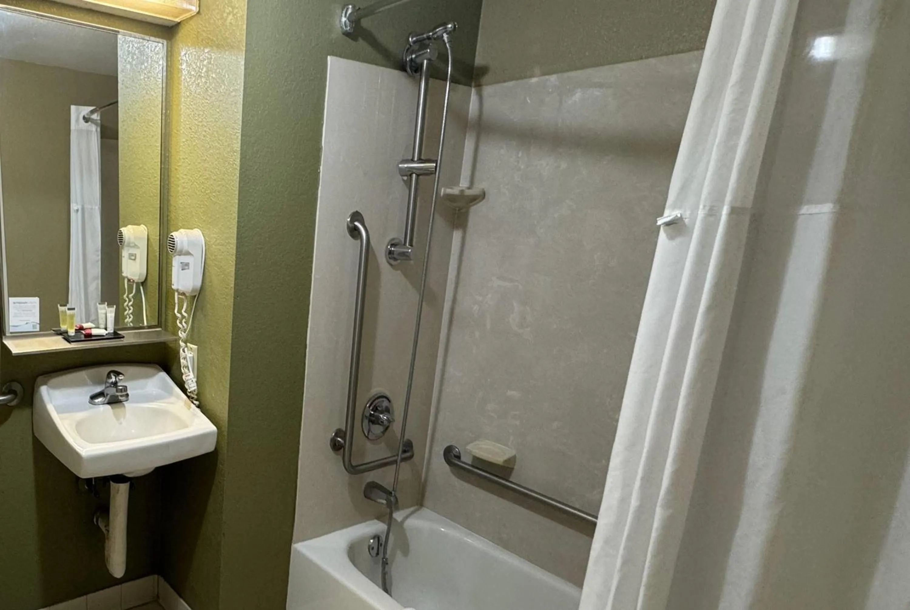 Bathroom in Super 8 by Wyndham New Cumberland