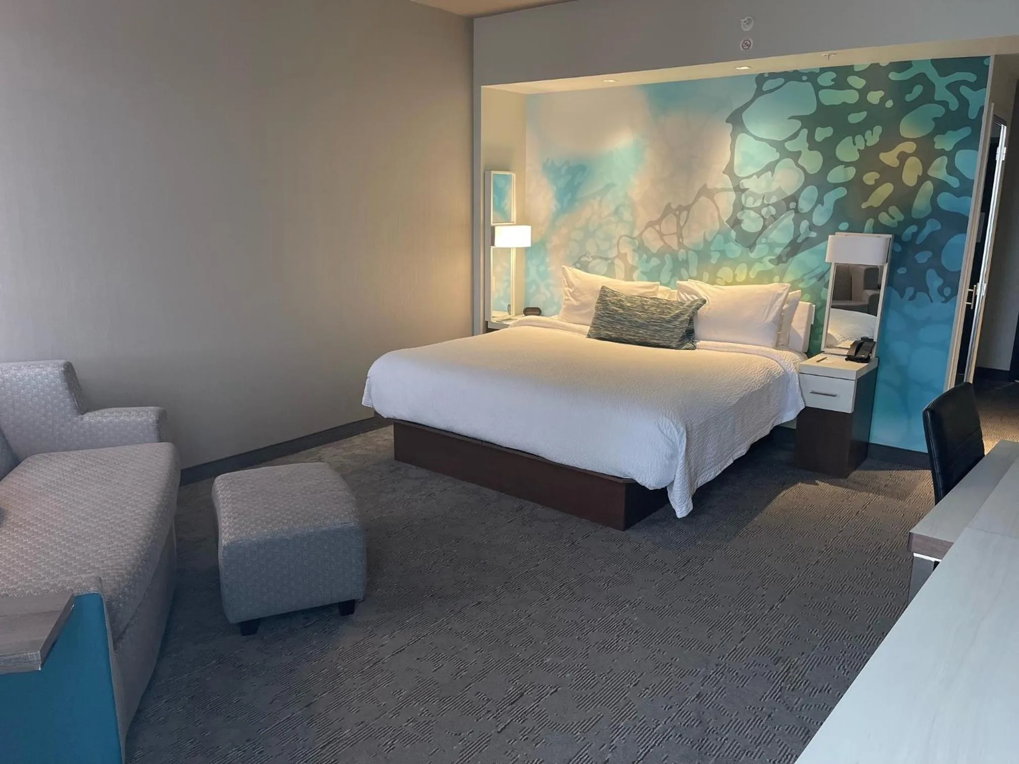 Bed in Courtyard by Marriott Montreal Brossard