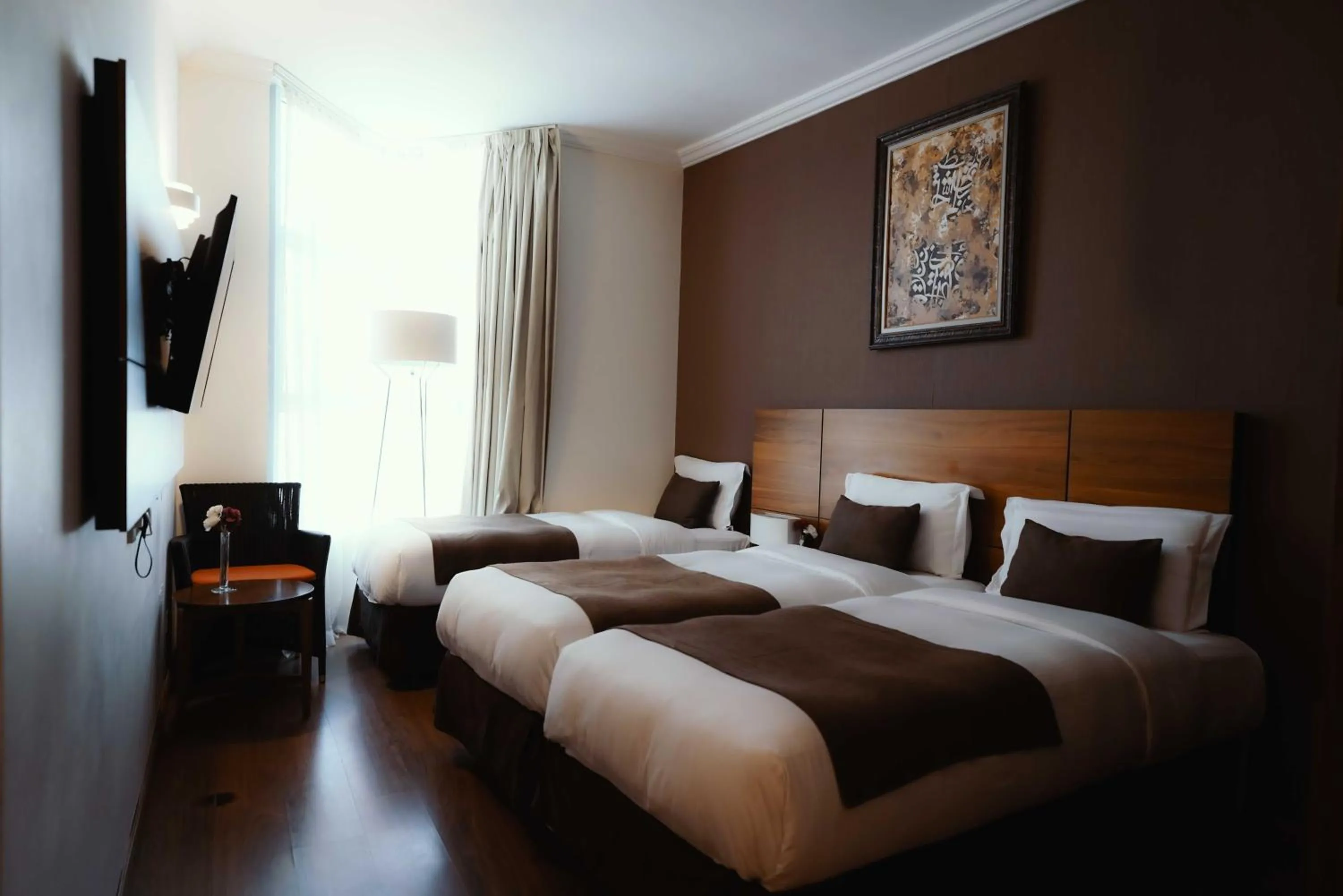 Bed in Nour Althuria Hotel - Elaf Almaqam