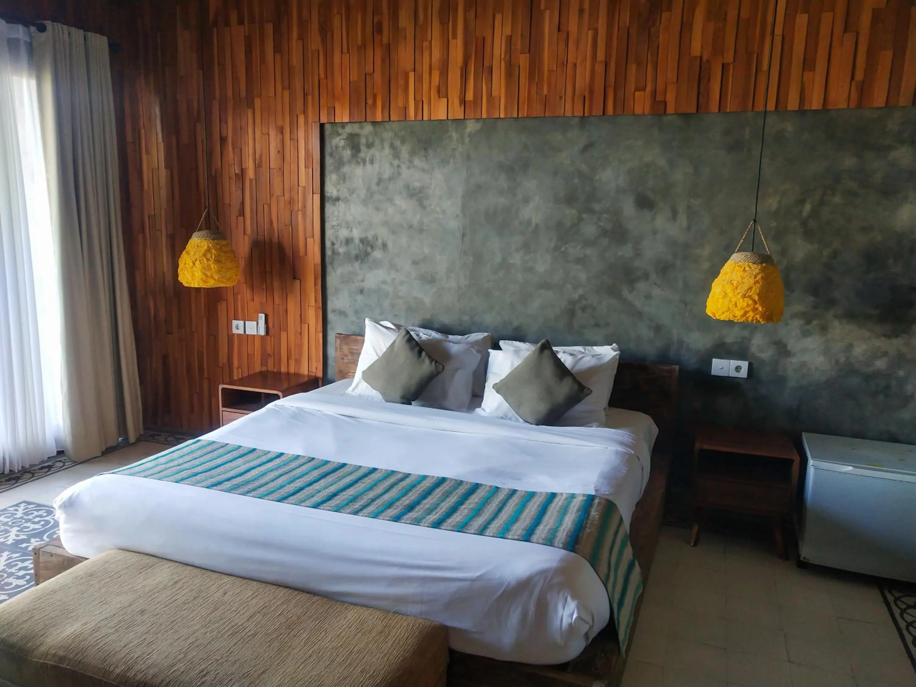 Bed in La Pan Nam Exotic Villas and Spa