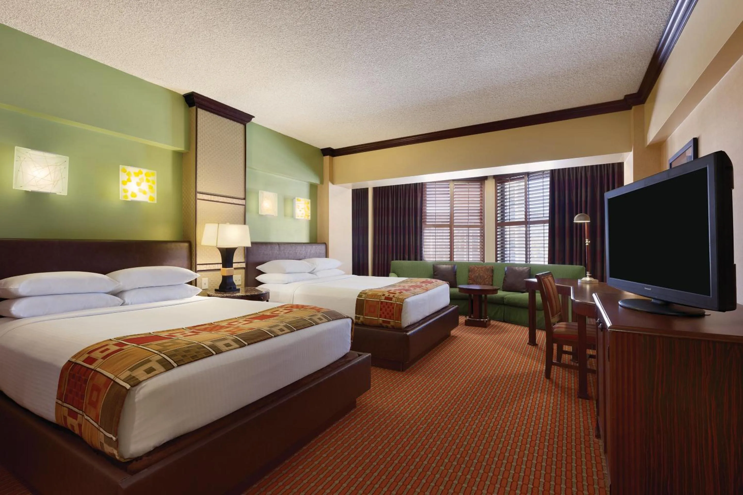 Bed in Harrah's Lake Tahoe, A Caesars Destination