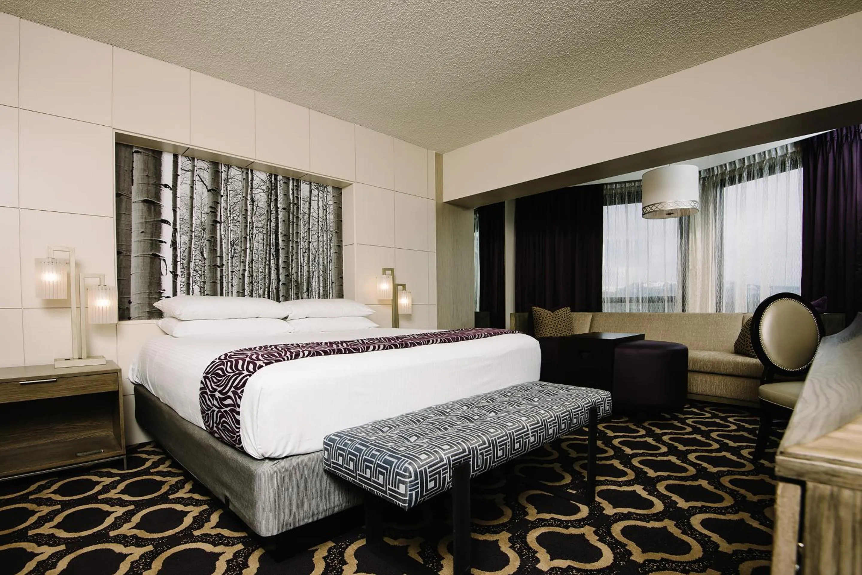 Bed in Harrah's Lake Tahoe, A Caesars Destination