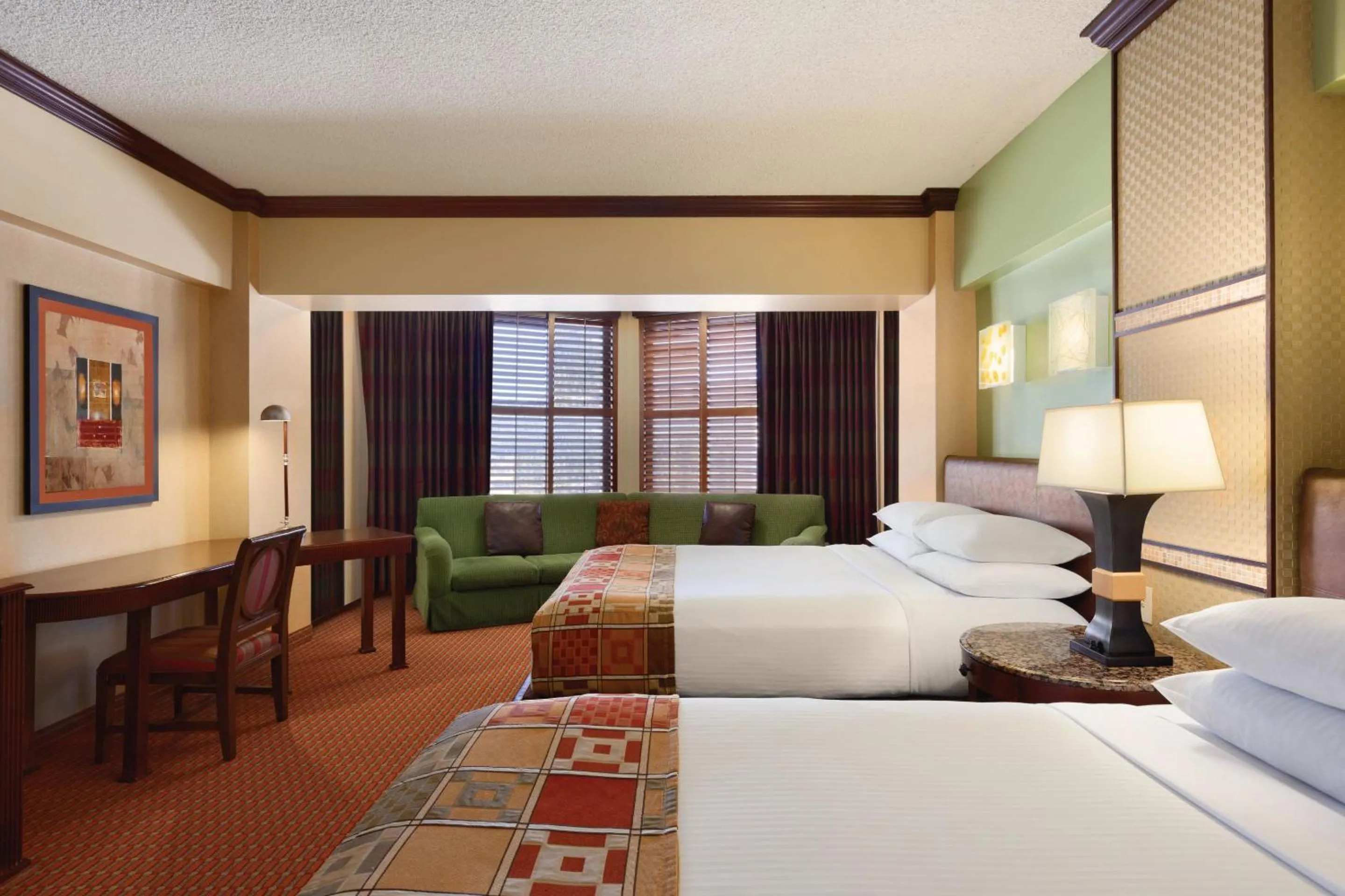 Bed in Harrah's Lake Tahoe, A Caesars Destination