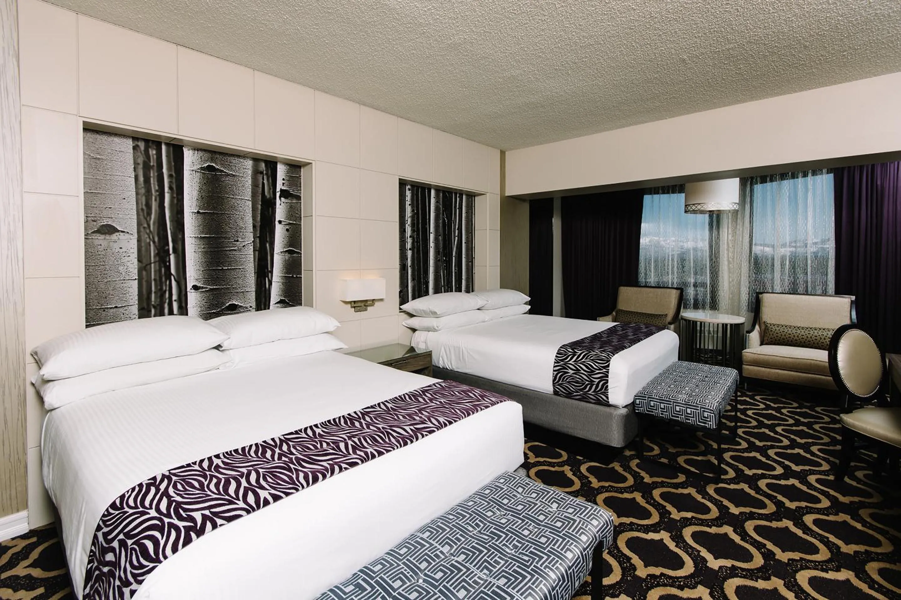 Bed in Harrah's Lake Tahoe, A Caesars Destination