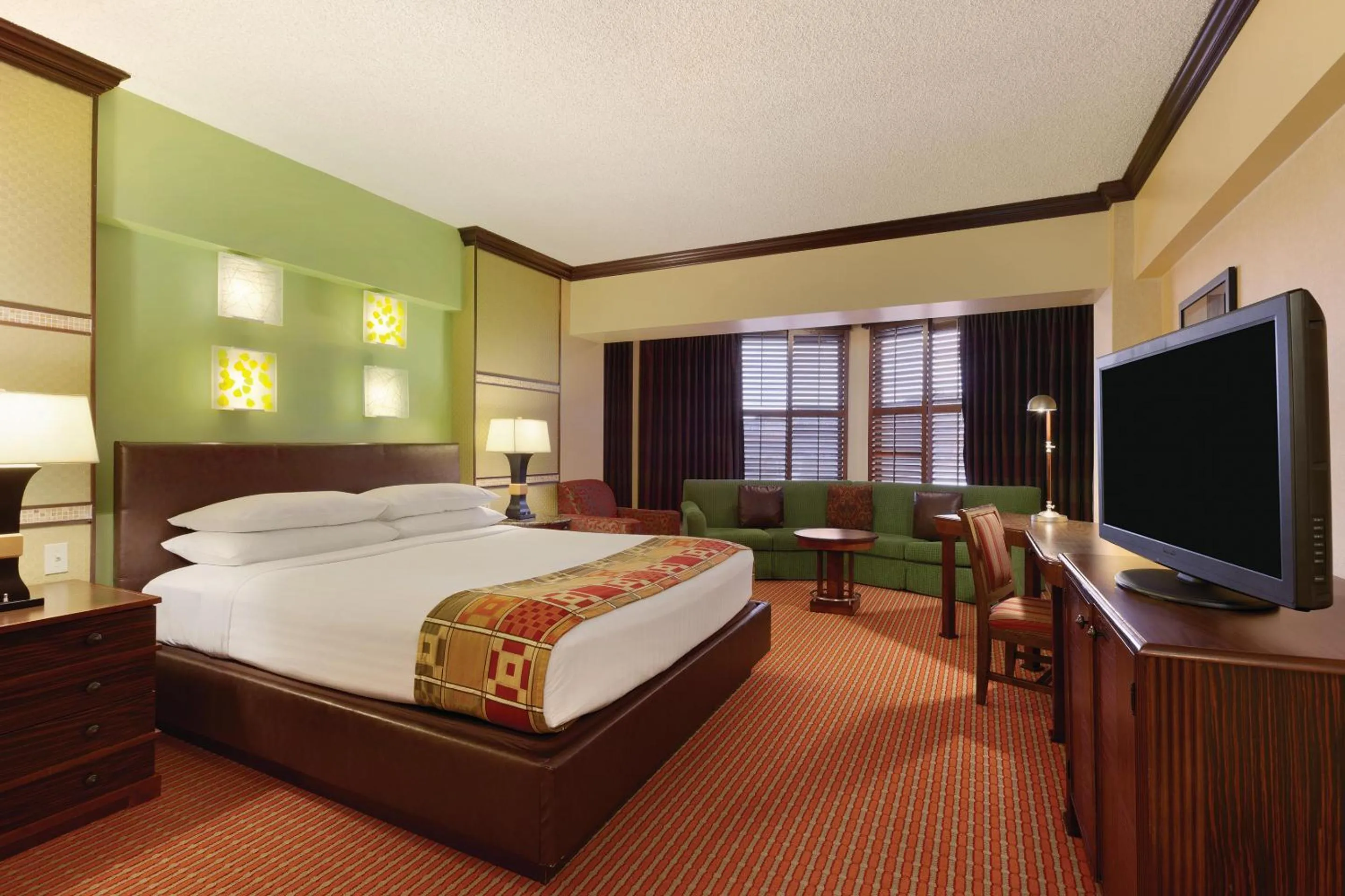 Bed in Harrah's Lake Tahoe, A Caesars Destination
