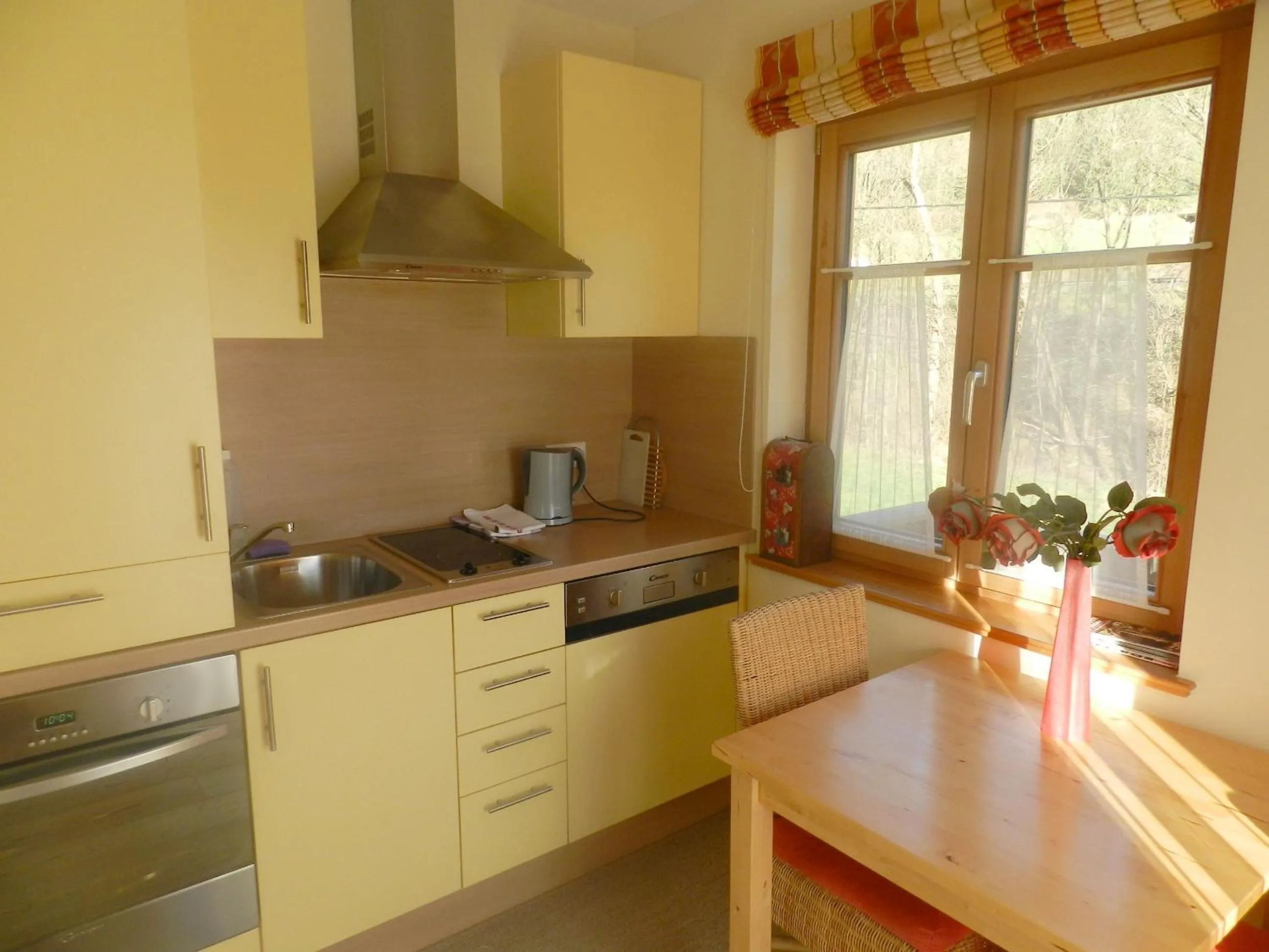 Kitchen or kitchenette in Landhaus am Bach