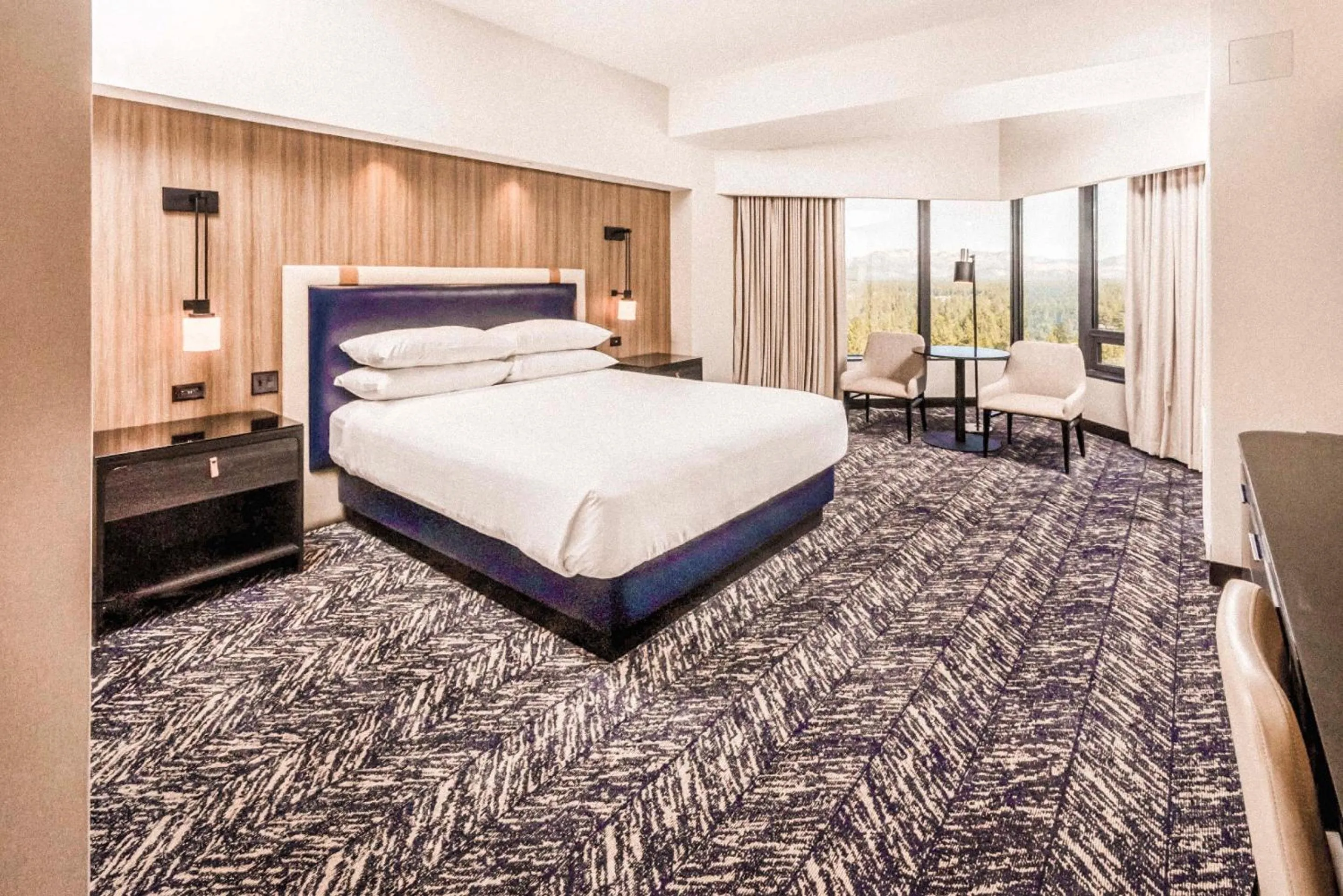 Bed in Caesars Republic Lake Tahoe, A Caesars Destination