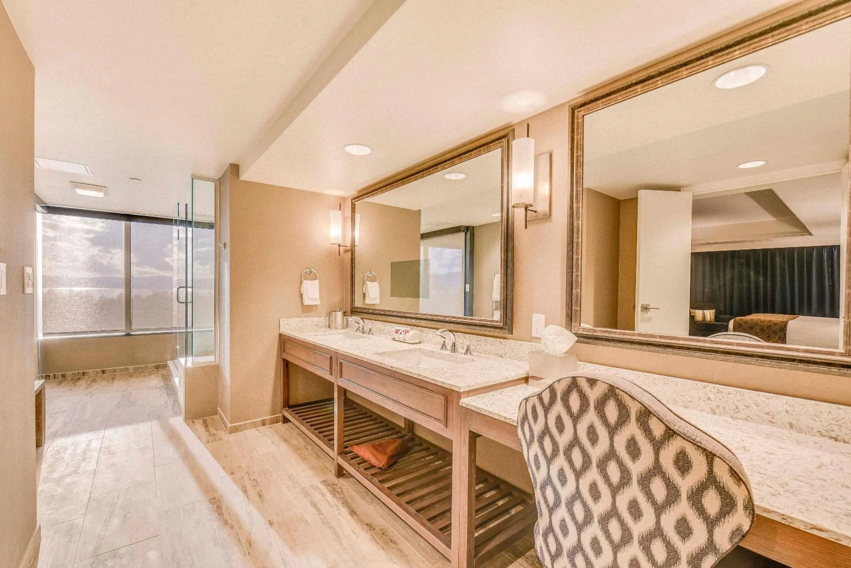 Bathroom in Caesars Republic Lake Tahoe, A Caesars Destination