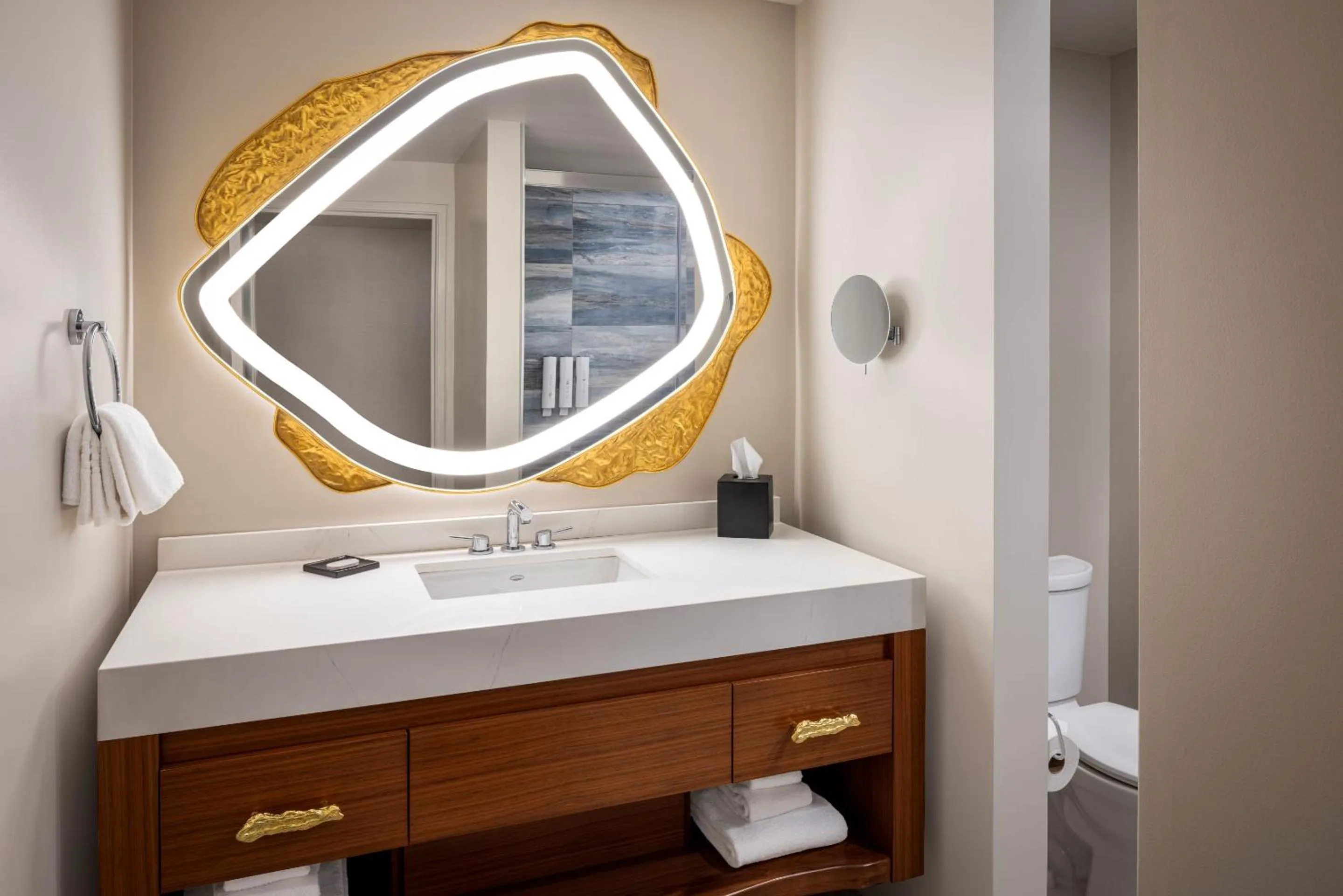 Bathroom in Caesars Republic Lake Tahoe, A Caesars Destination