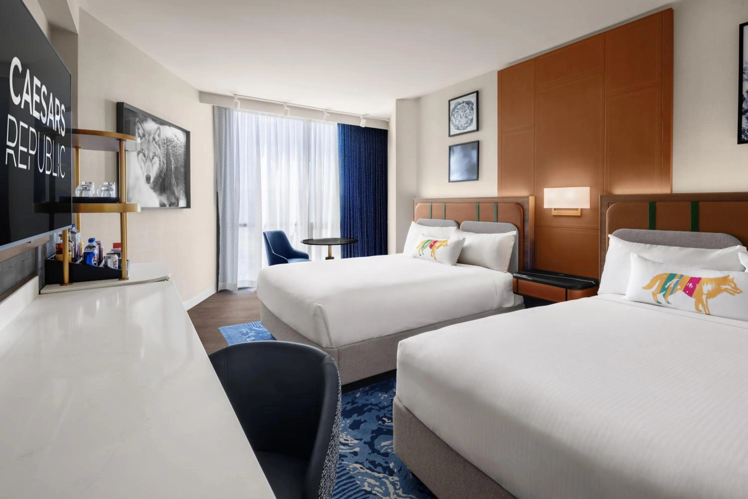 Bed in Caesars Republic Lake Tahoe, A Caesars Destination