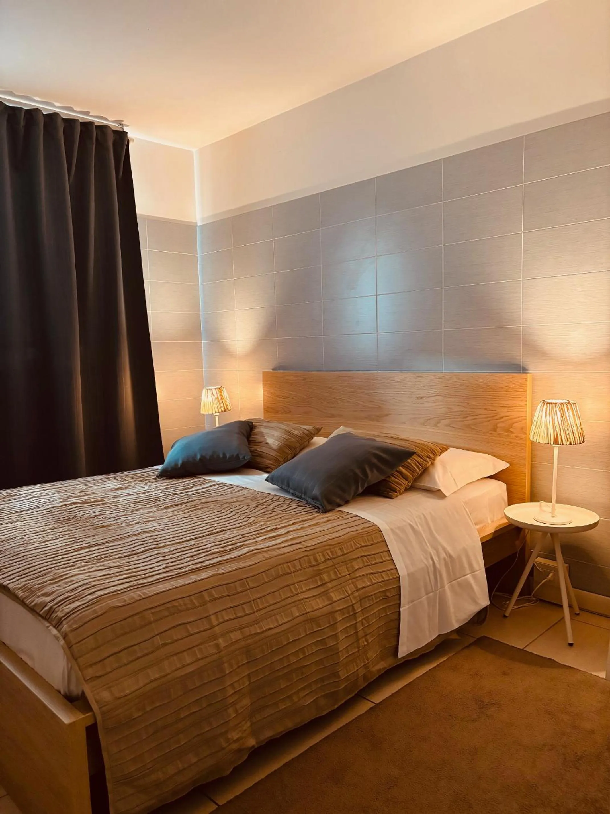 Bed in Apart Hotel Atlantic