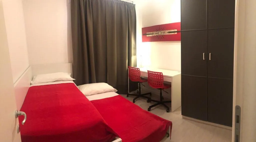 Bed in Apart Hotel Atlantic