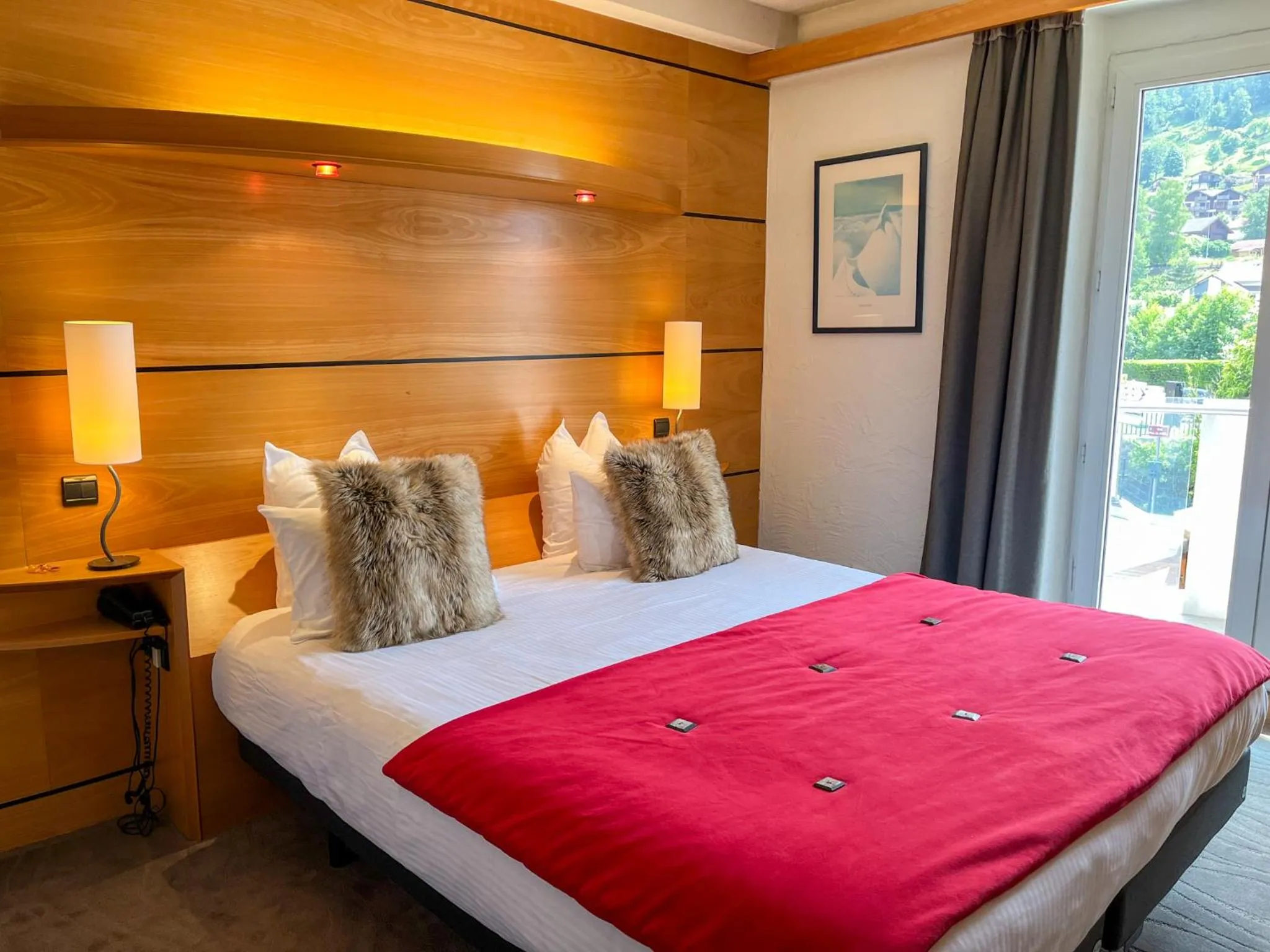 Bed in Hotel Les Vallées Labellemontagne