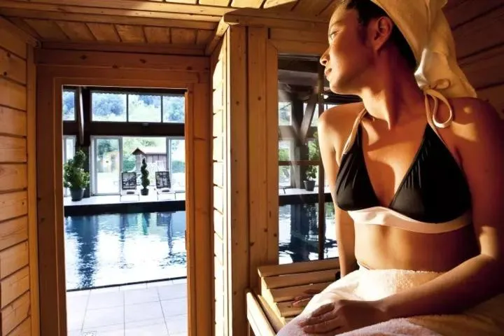 Sauna in Hotel Les Vallées Labellemontagne