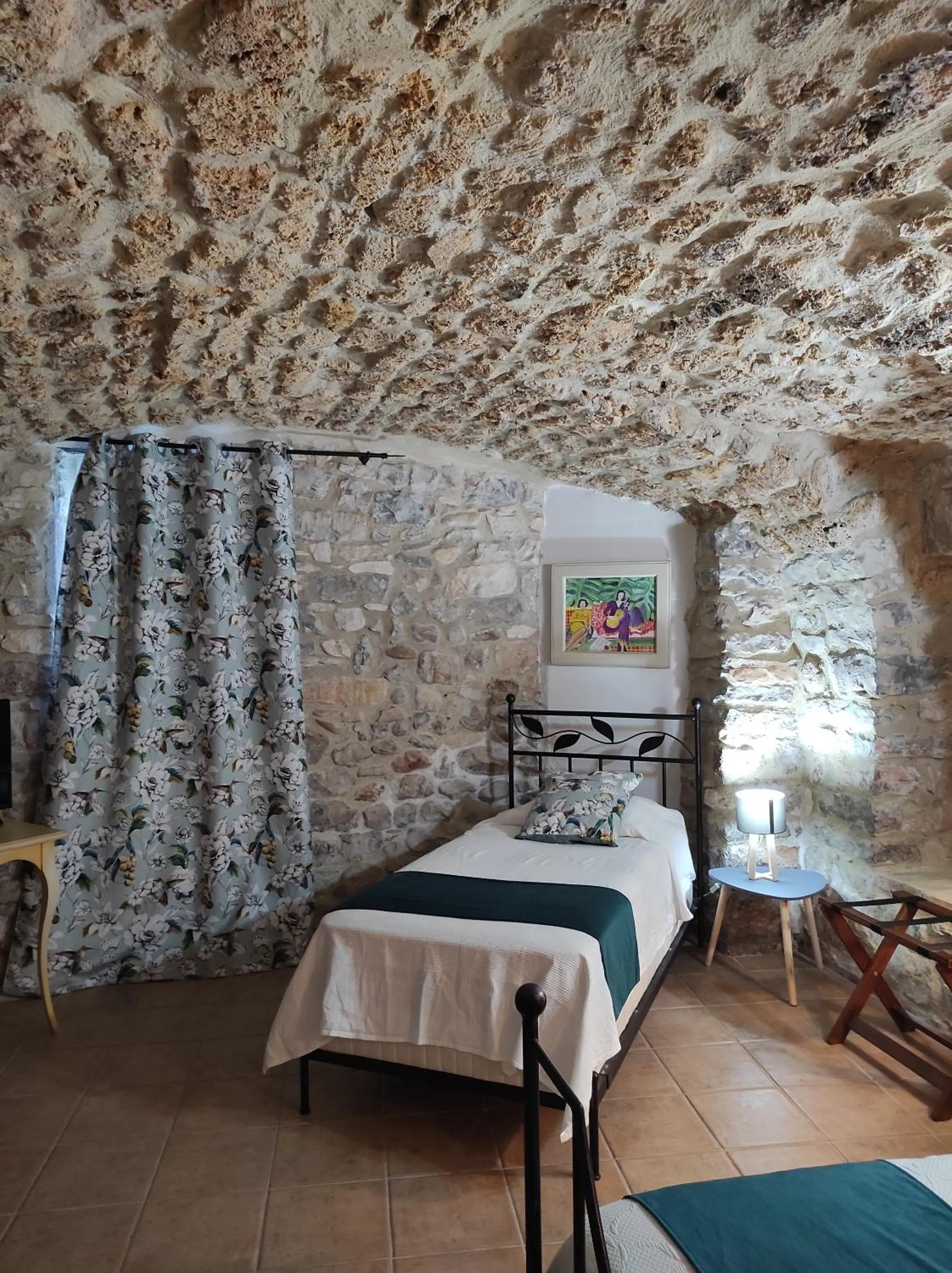 Bedroom, Bed in Logis Hôtel Restaurant Gîte La Bastide du Vébron