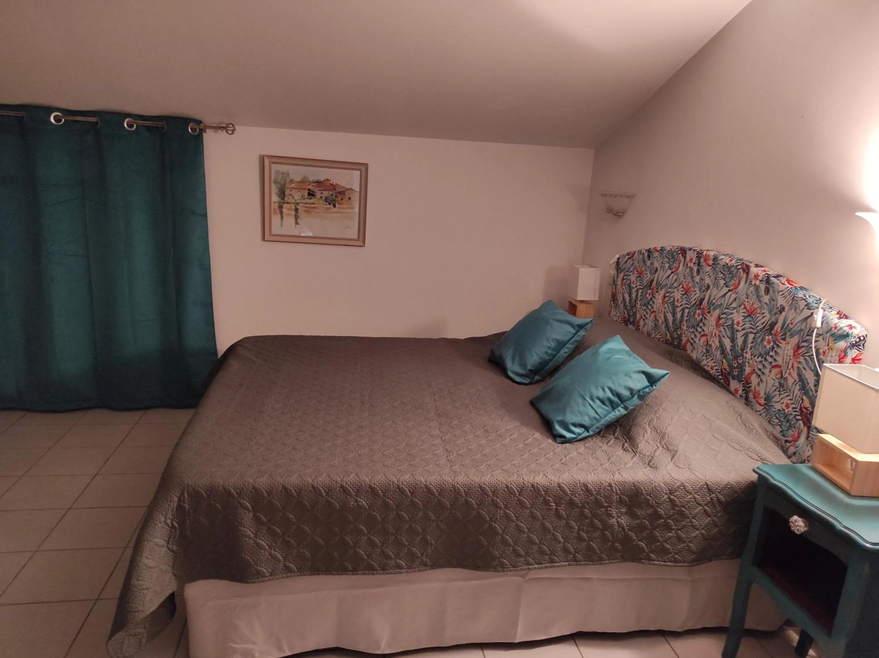 Bedroom, Bed in Logis Hôtel Restaurant Gîte La Bastide du Vébron