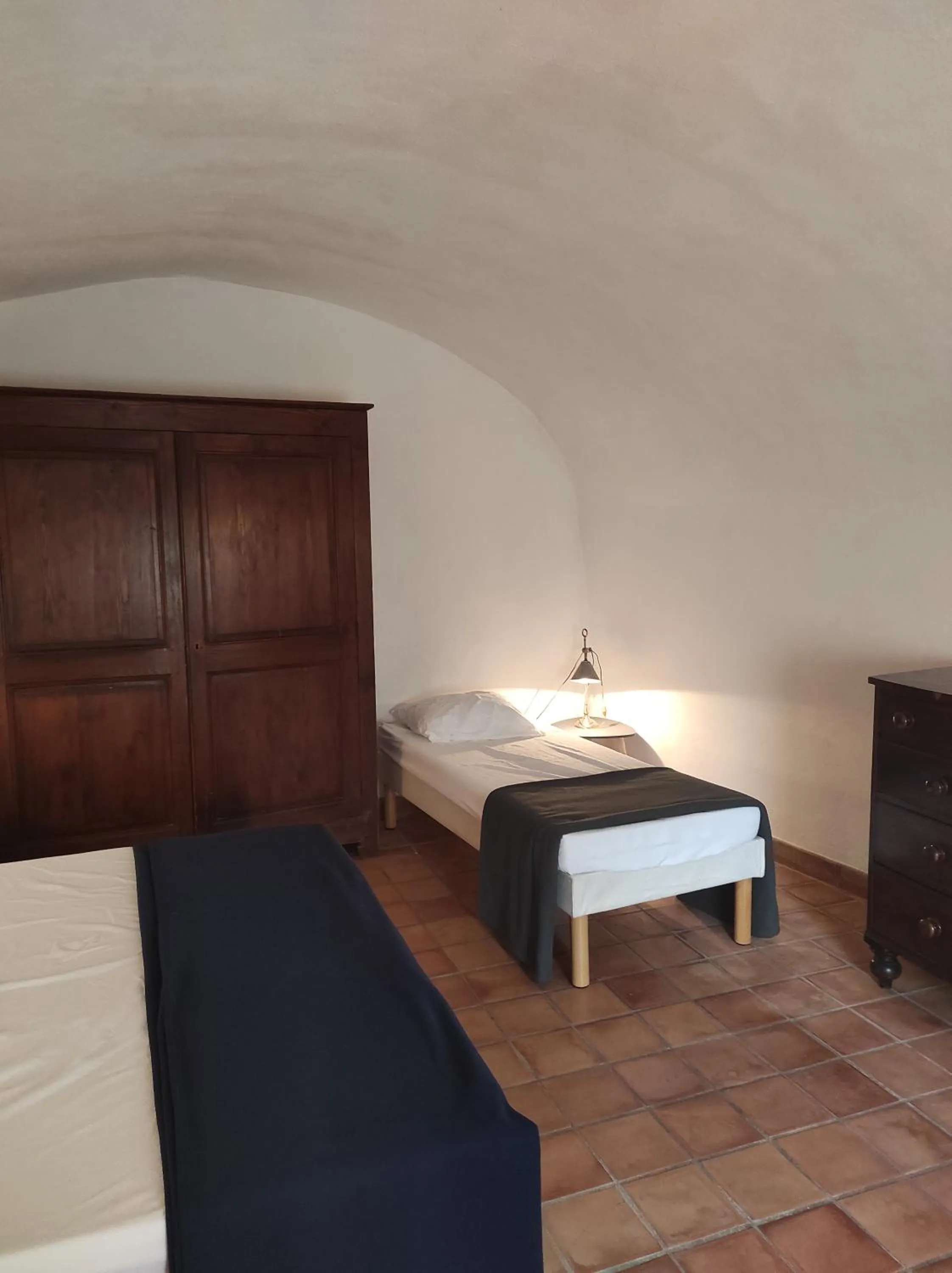 Bedroom, Bed in Logis Hôtel Restaurant Gîte La Bastide du Vébron