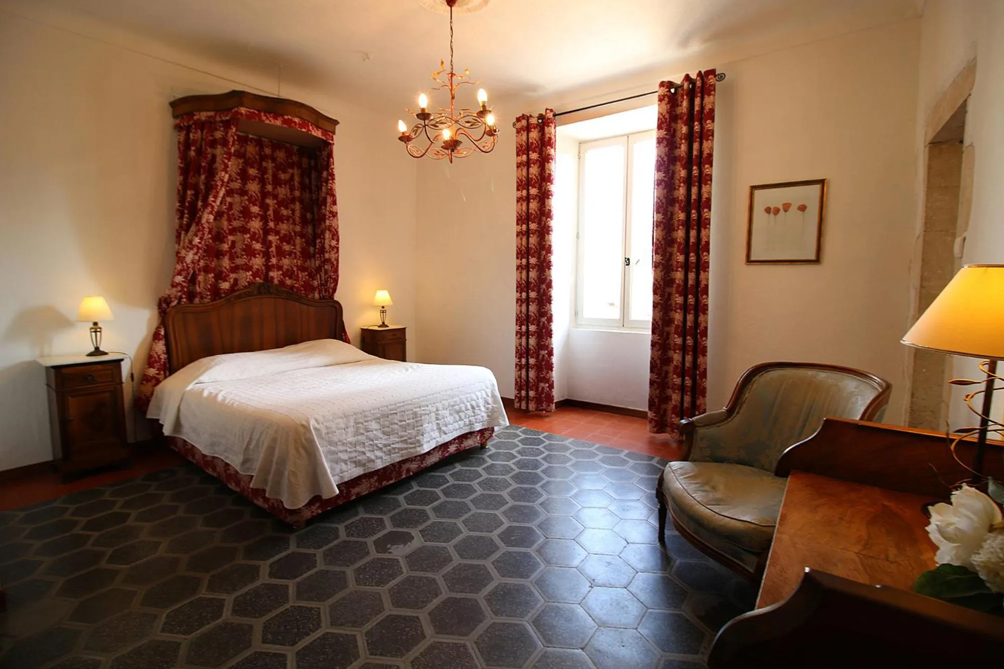 Photo of the whole room, Bed in Logis Hôtel Restaurant Gîte La Bastide du Vébron