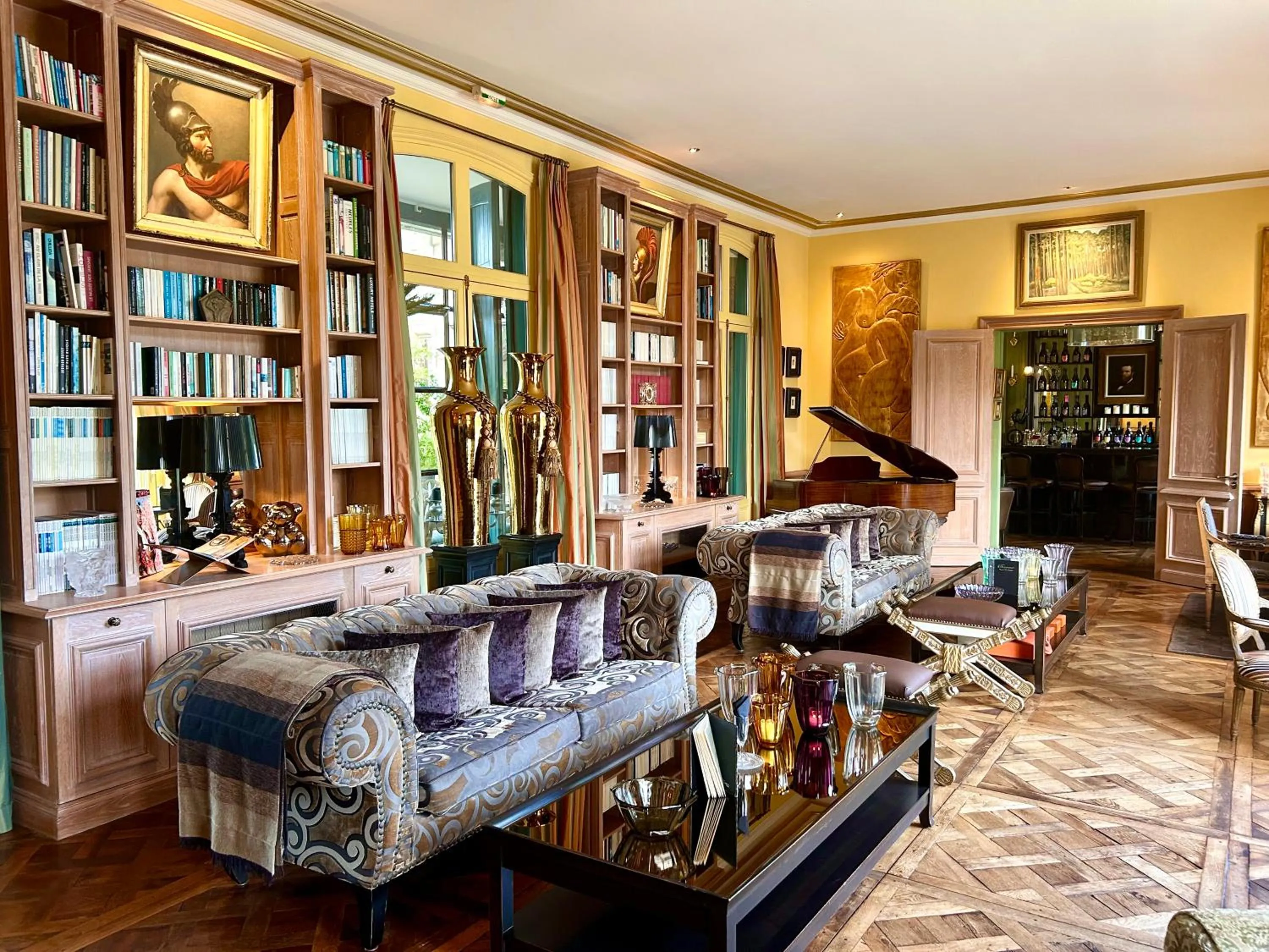 Library in Beaumanoir Small Luxury Boutique Hotel