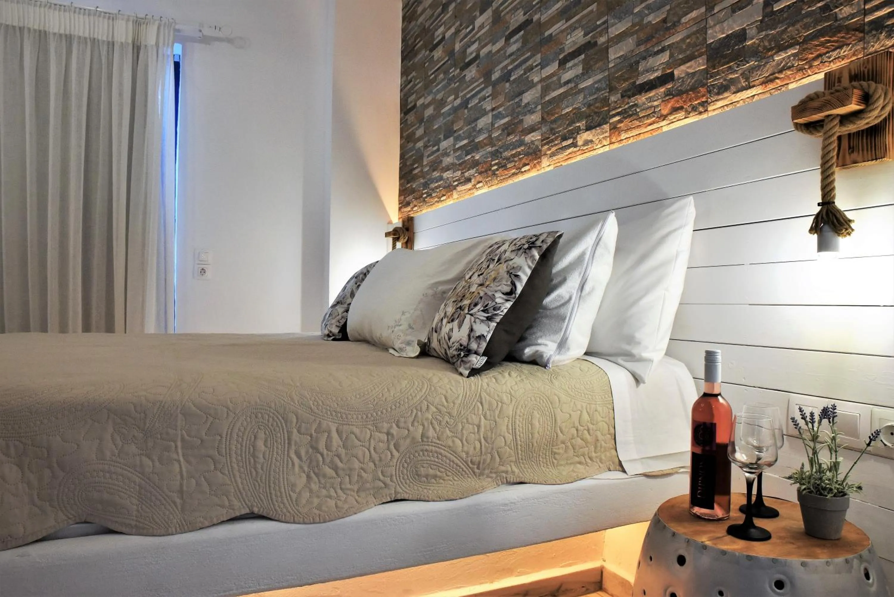 Bed in Rafael Hotel-Adults Only