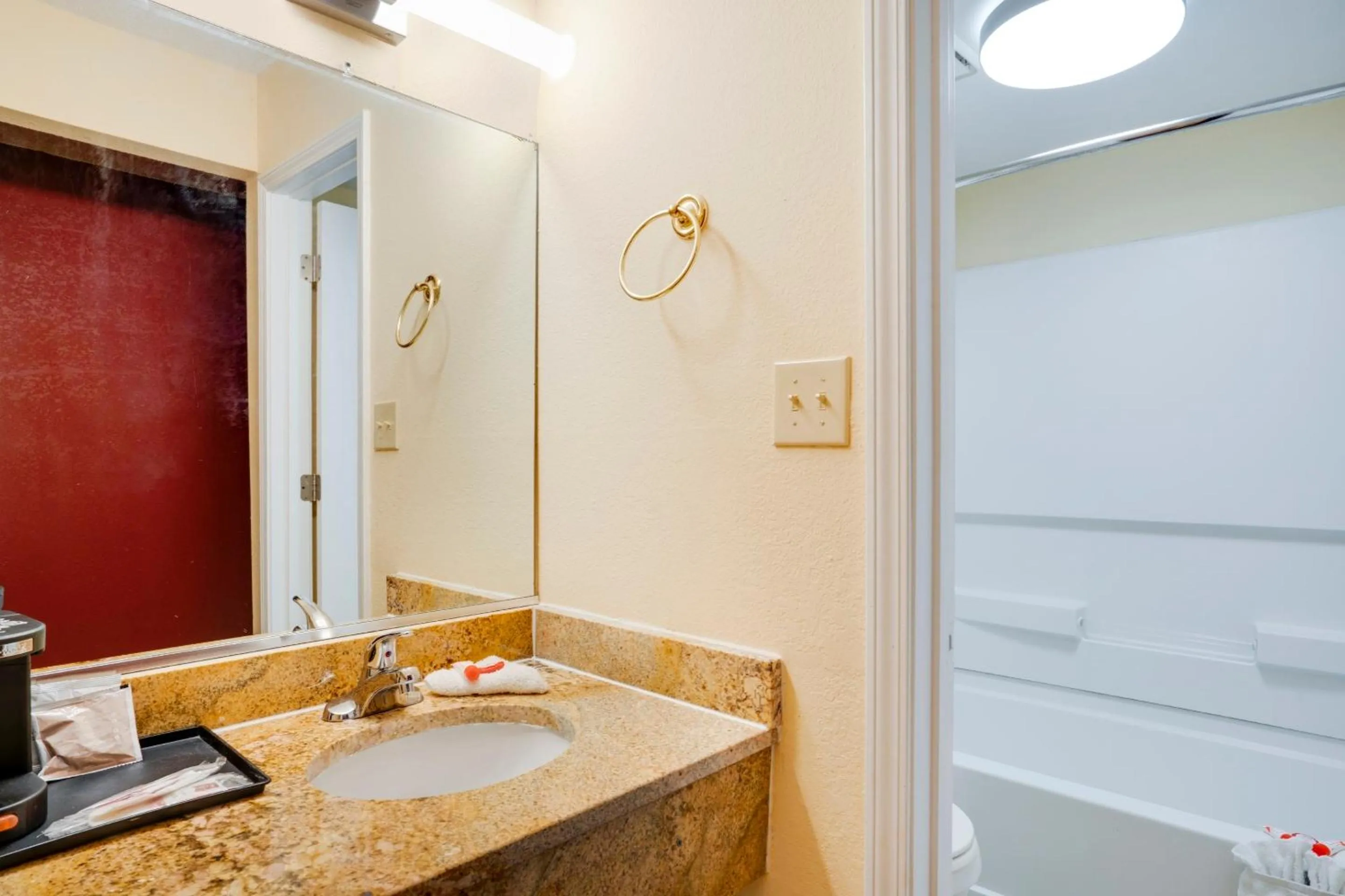 Bathroom in OYO Hotel Wade/Fayetteville I-95 South