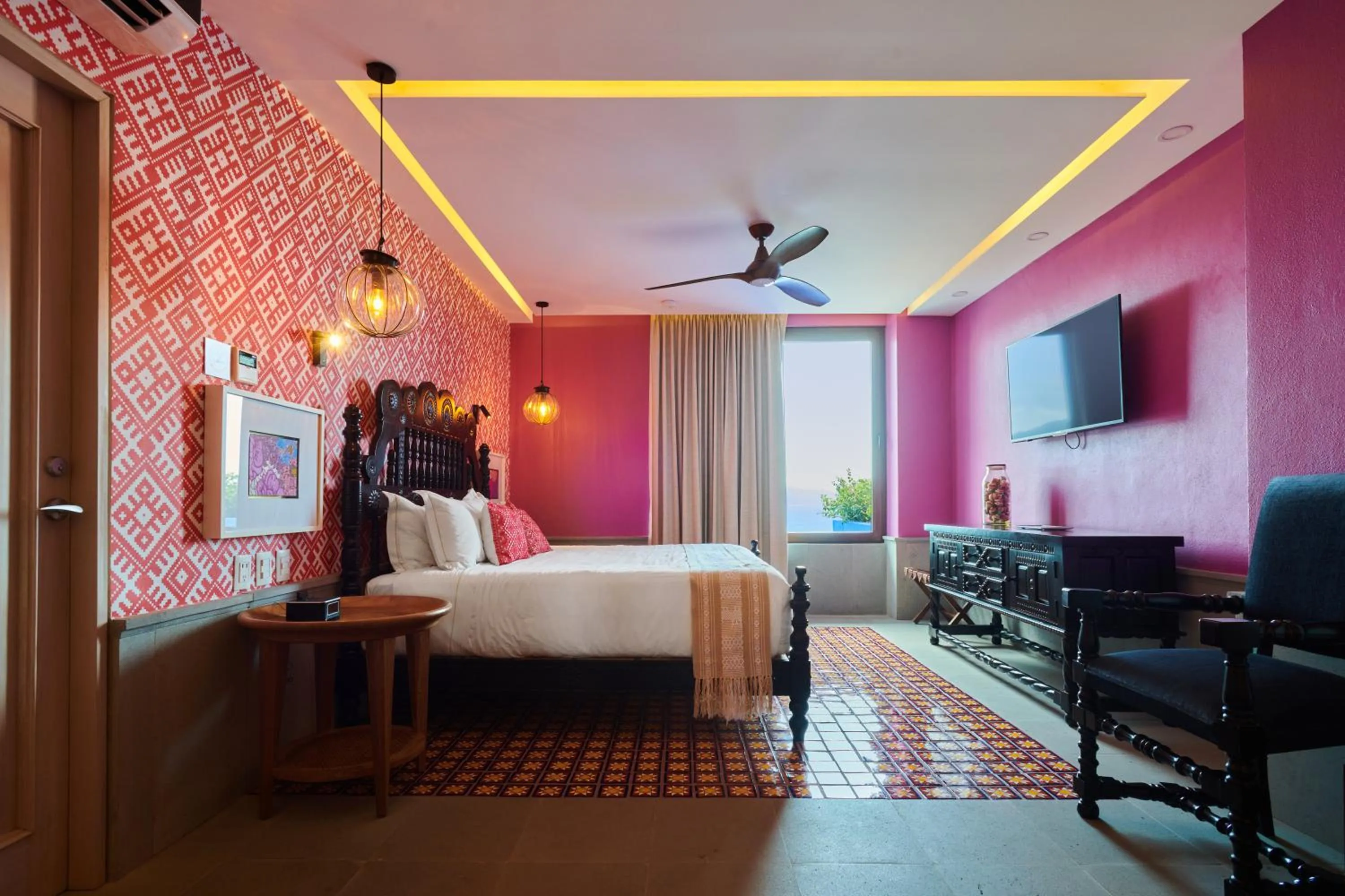 Bedroom, Bed in Hotel Luxury Patio Azul