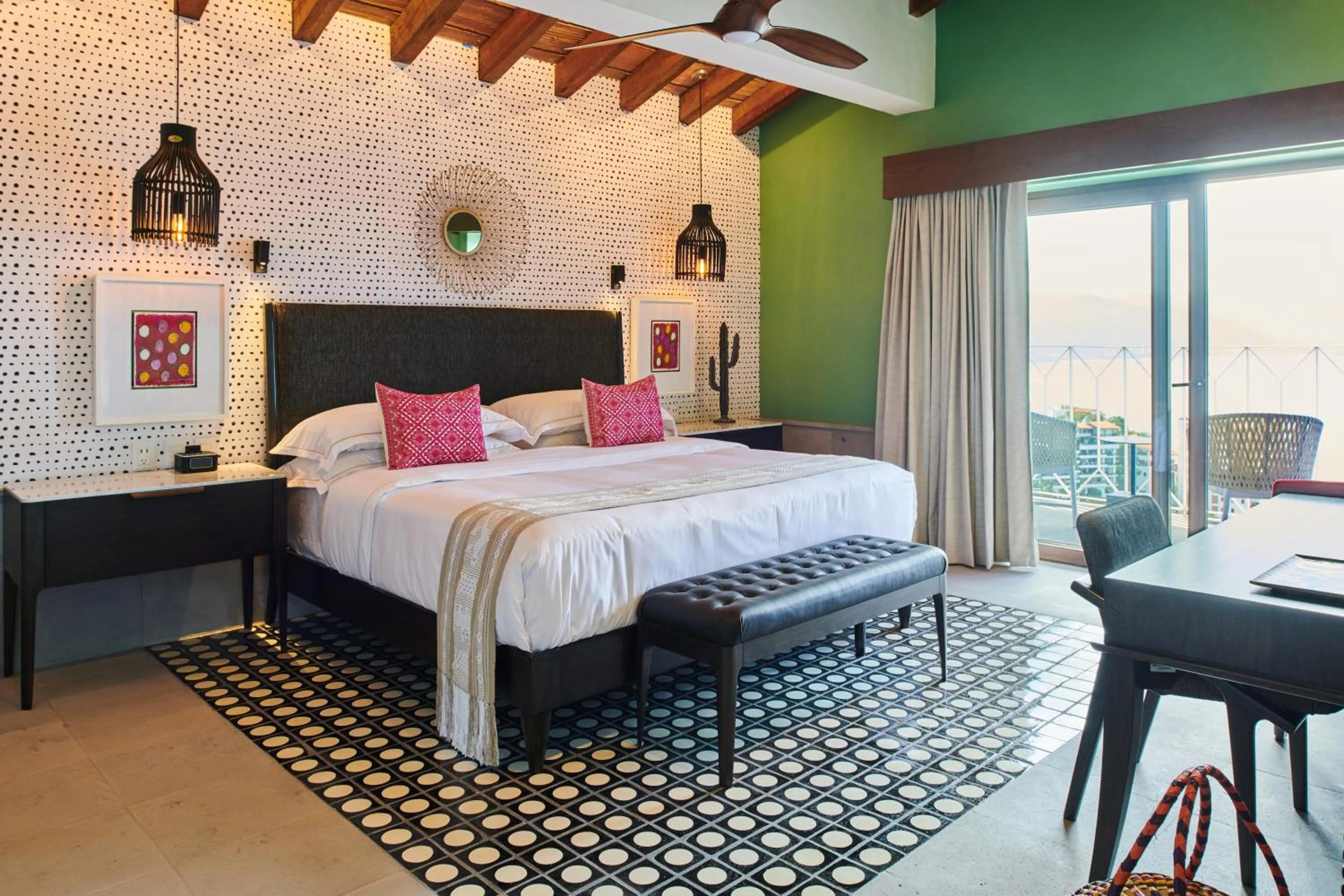 Bedroom, Bed in Hotel Luxury Patio Azul